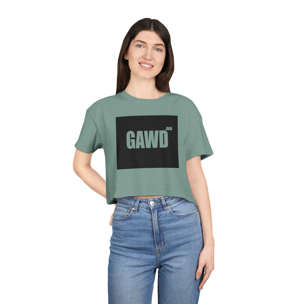 GAWD Bold Logo Crop Tee