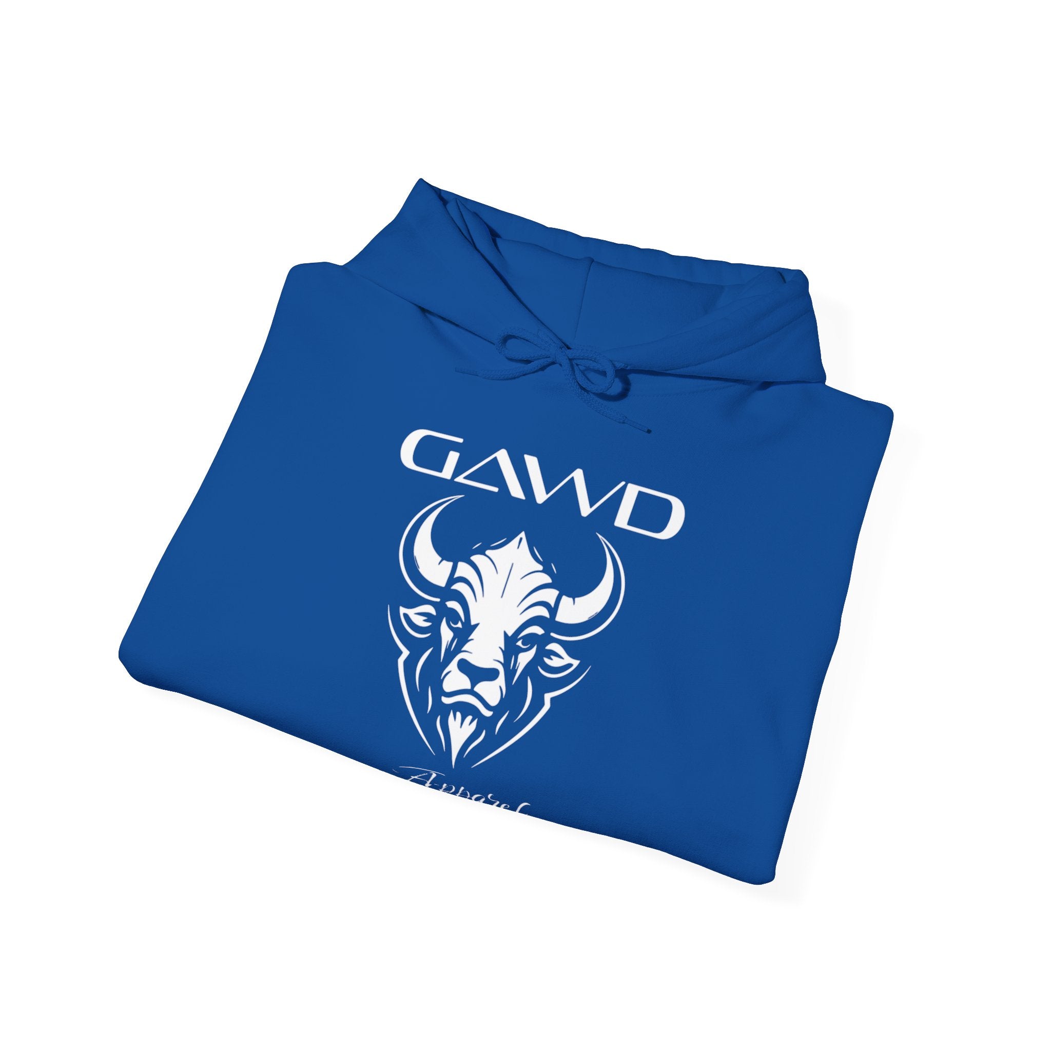 Bull Skull 'GAWD Apparel' Graphic Hoodie — Streetwear Pullover
