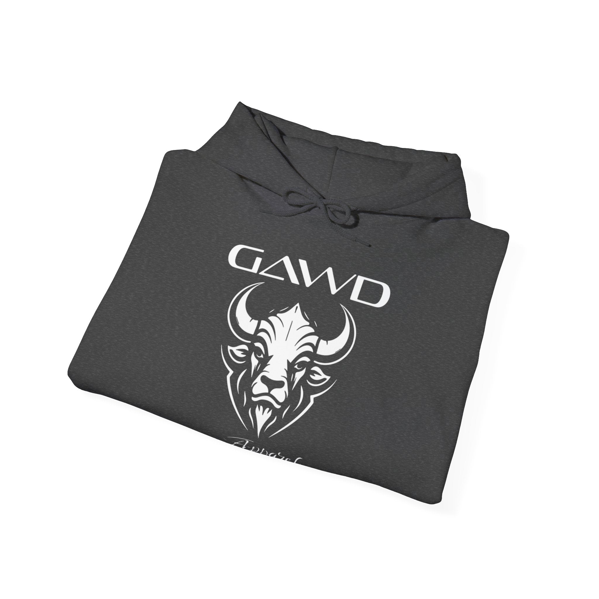 Bull Skull 'GAWD Apparel' Graphic Hoodie — Streetwear Pullover