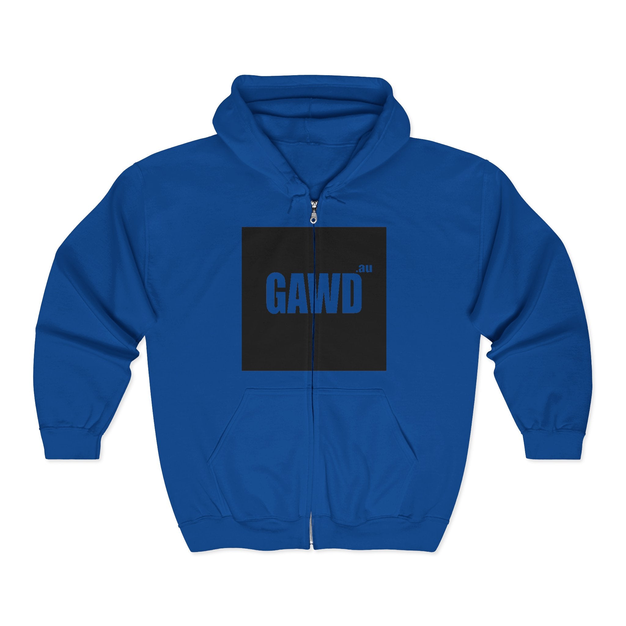 GAWD Bold Zip Hoodie — “Rugged by Nature. Refined by Design.” Graphic Zip-Up