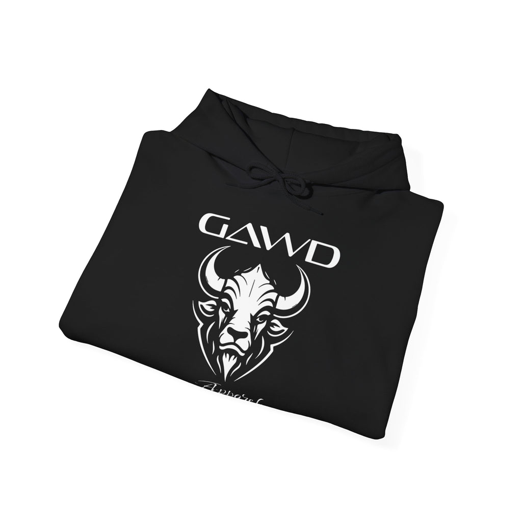 Bull Skull 'GAWD Apparel' Graphic Hoodie — Streetwear Pullover