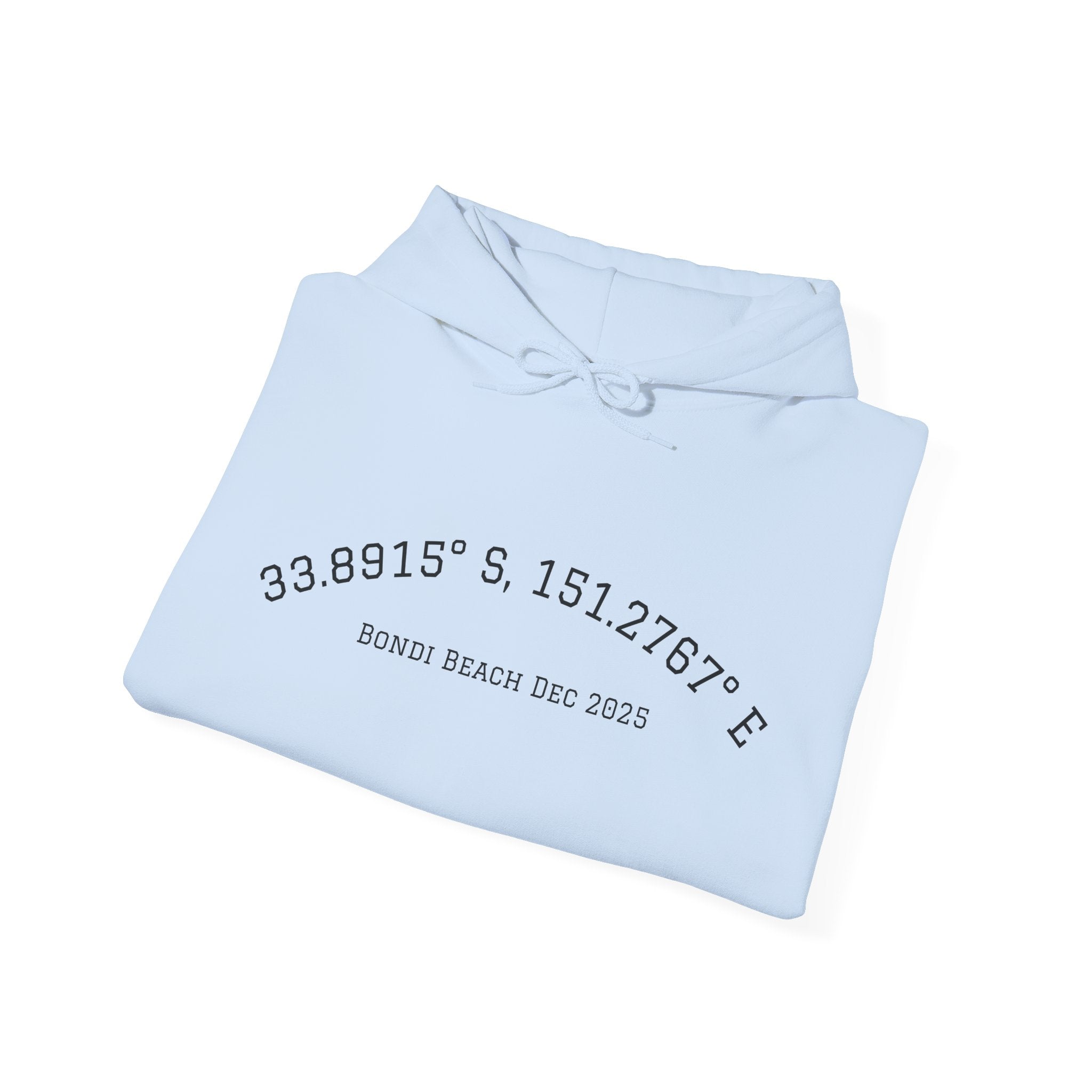 GAWD Bondi Coordinates Hoodie — White Pullover with Bold Back Logo