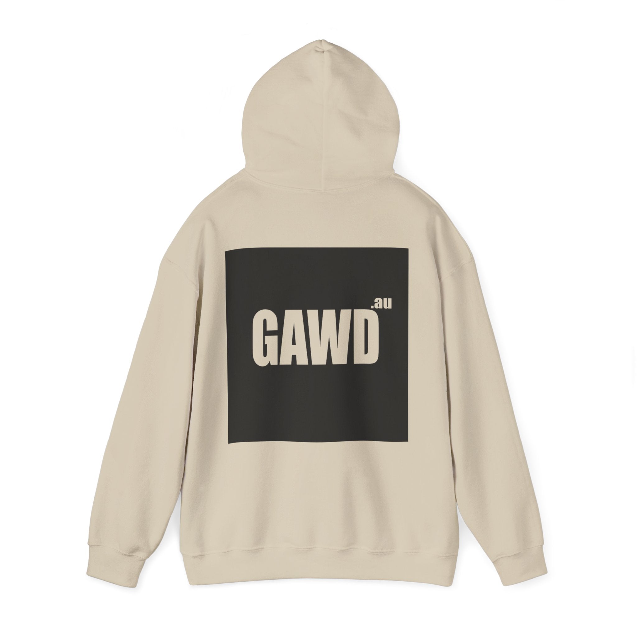 GAWD Bondi Coordinates Hoodie — White Pullover with Bold Back Logo