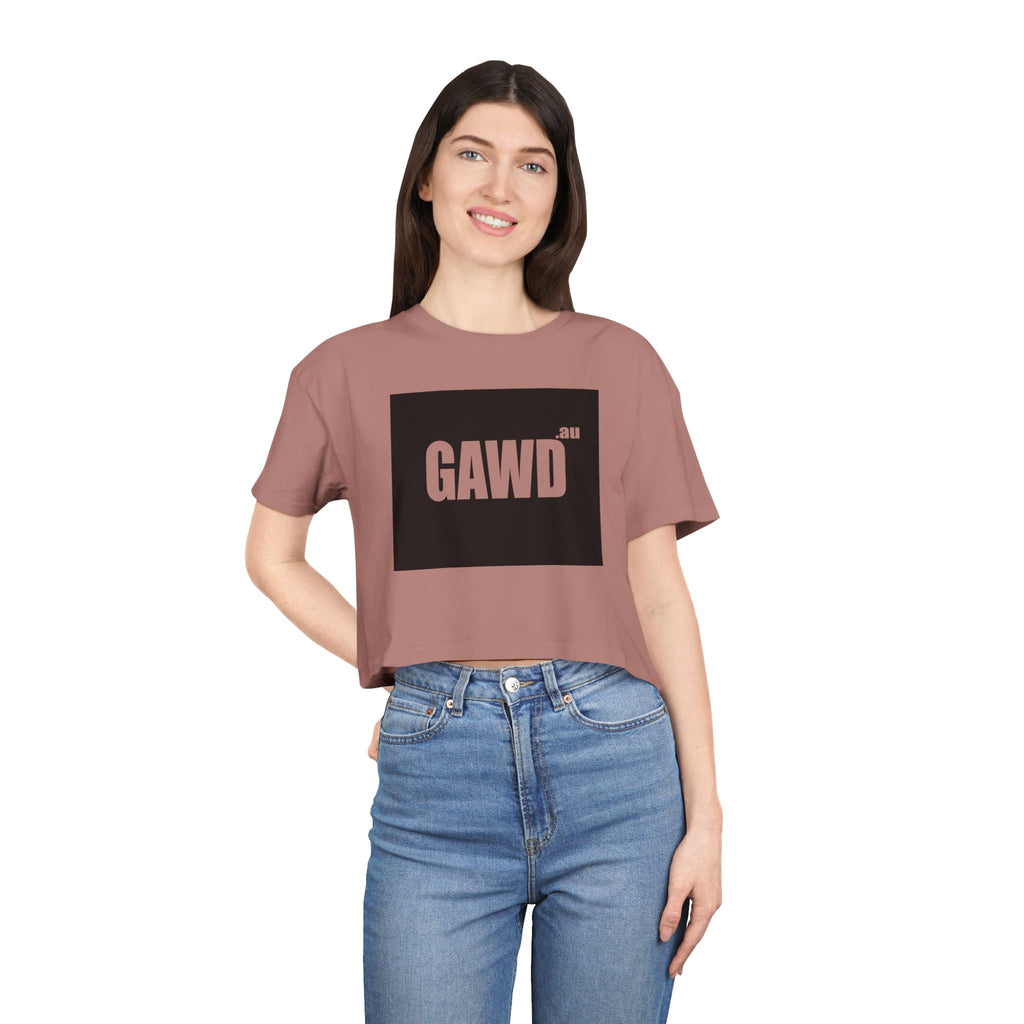 GAWD Bold Logo Crop Tee