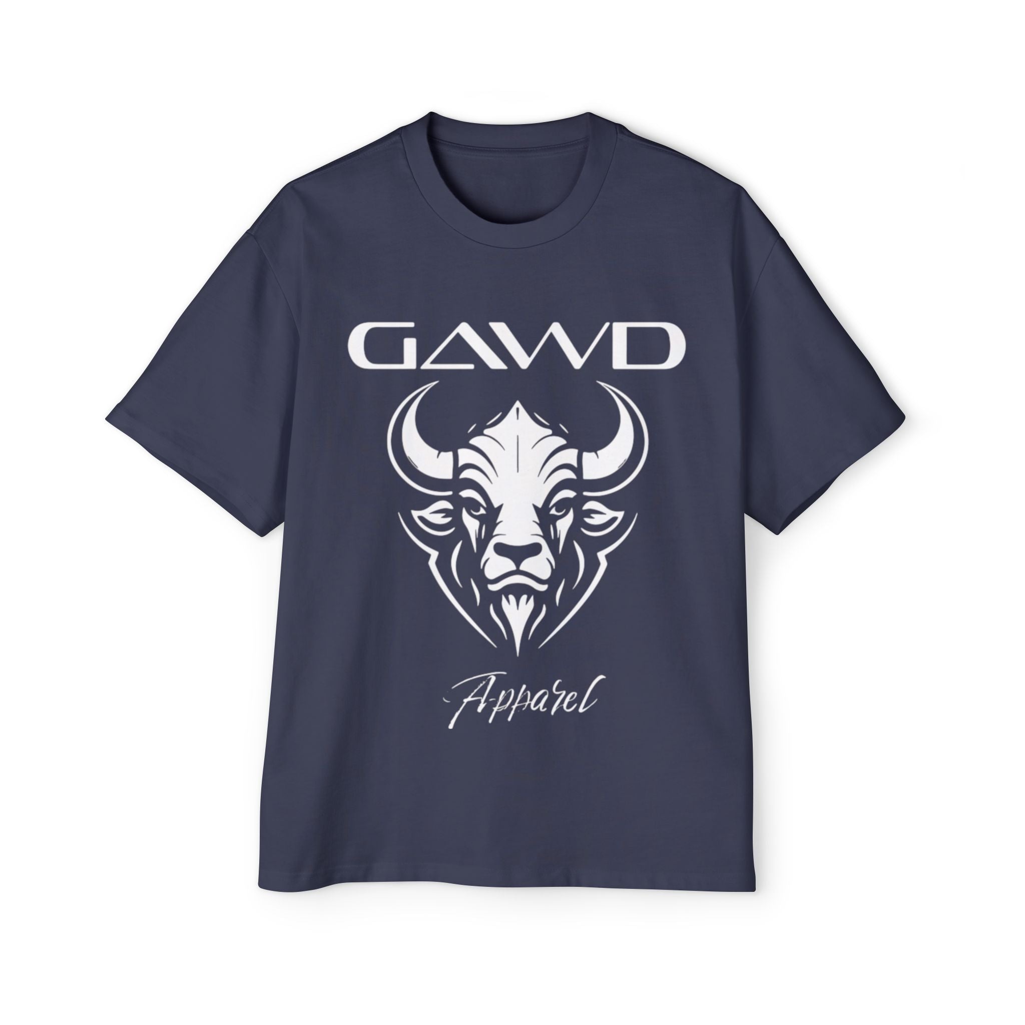 GAWD Bull Graphic Tee — Men's Oversized Red T‑Shirt (Apparel)