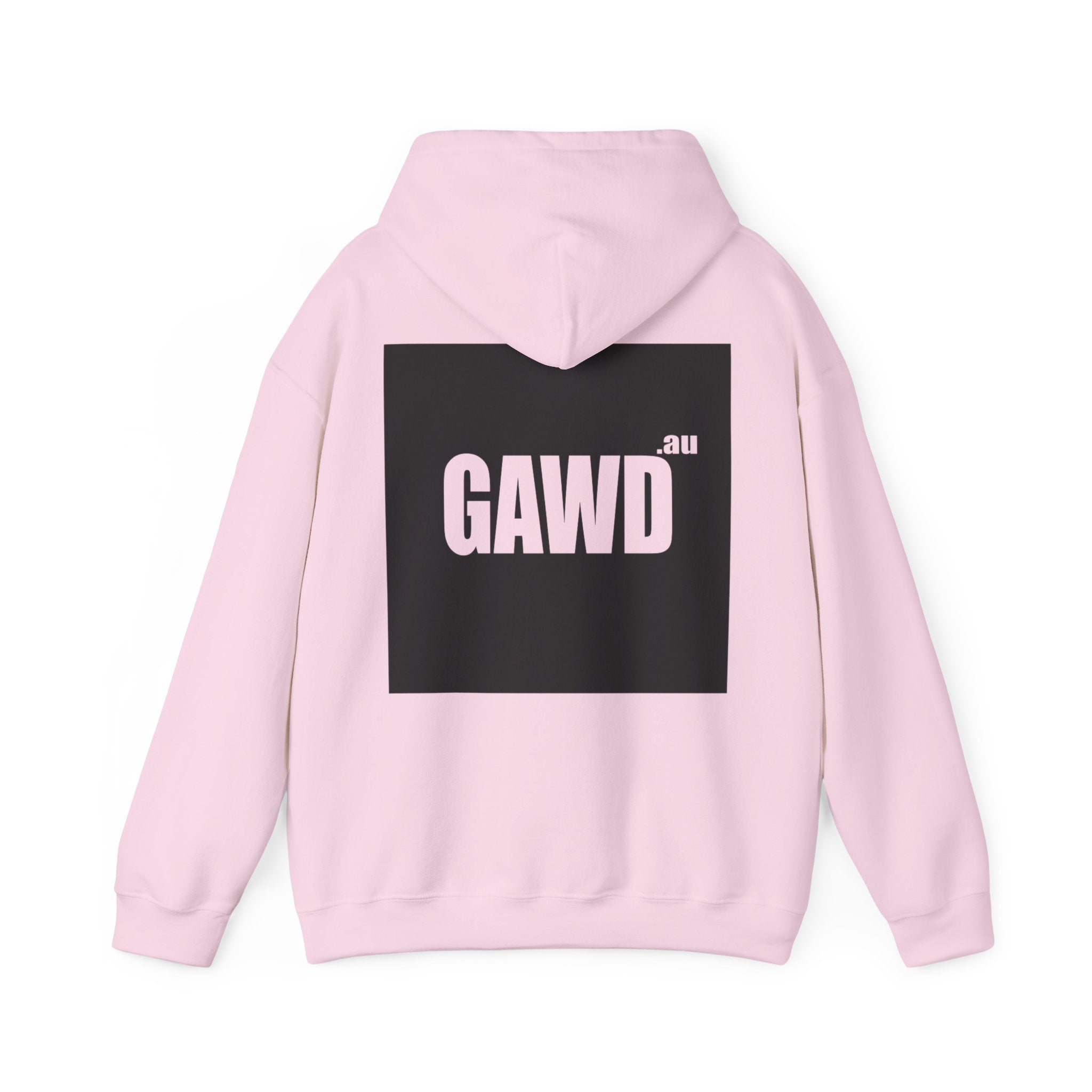 GAWD Bondi Coordinates Hoodie — White Pullover with Bold Back Logo