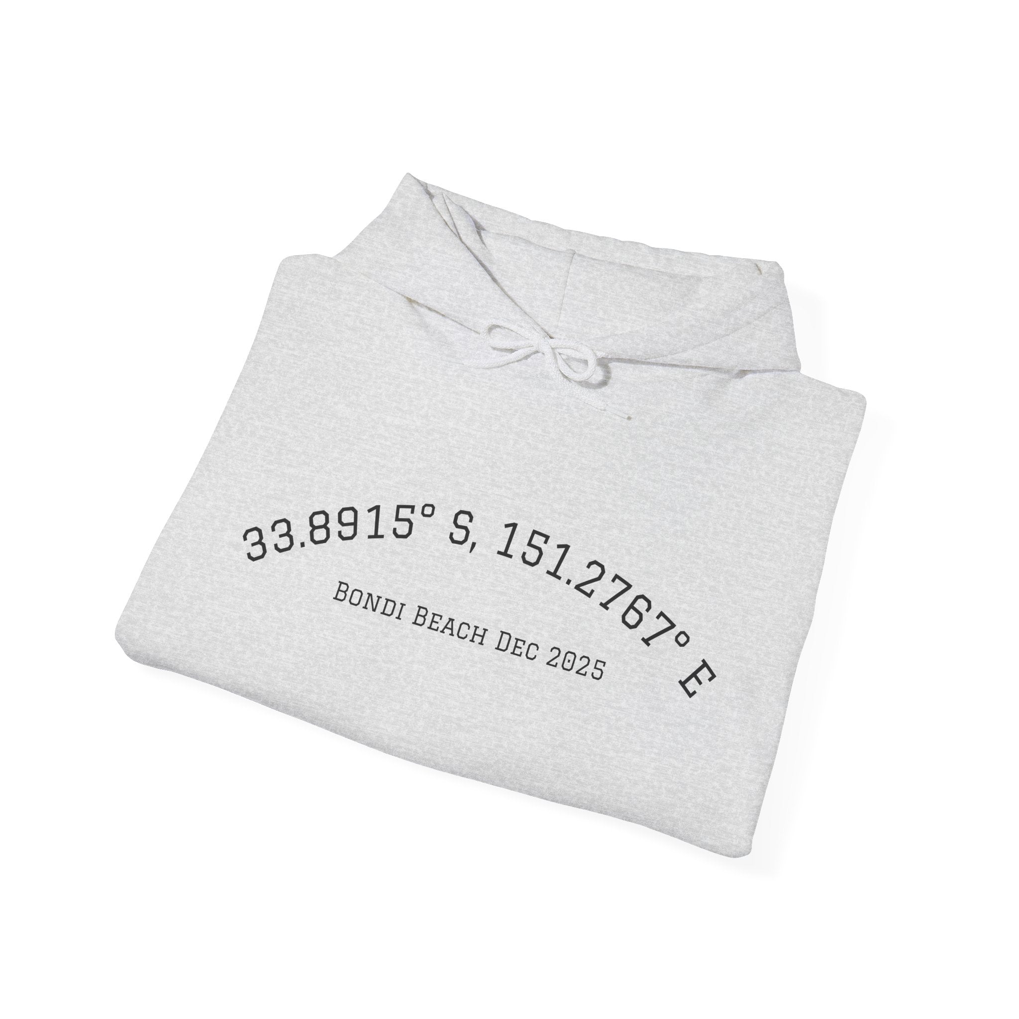 GAWD Bondi Coordinates Hoodie — White Pullover with Bold Back Logo