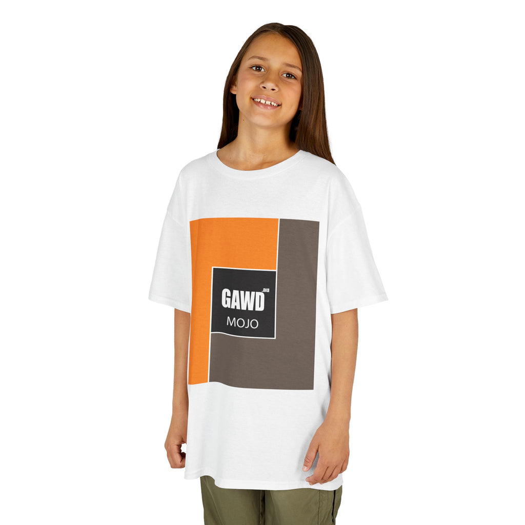Kids T-Shirt — GAWD Mojo Retro Block Logo Tee