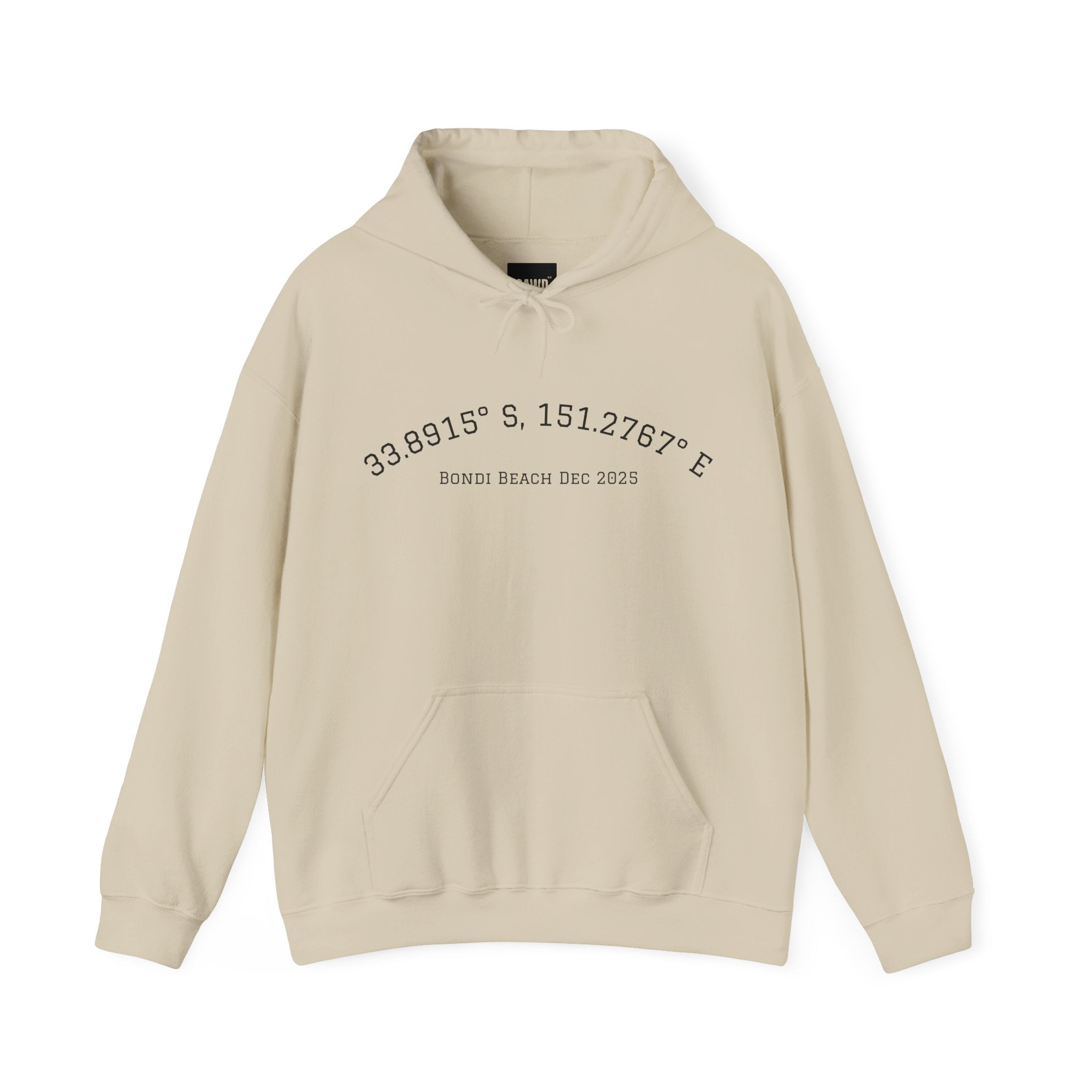 GAWD Bondi Coordinates Hoodie — White Pullover with Bold Back Logo