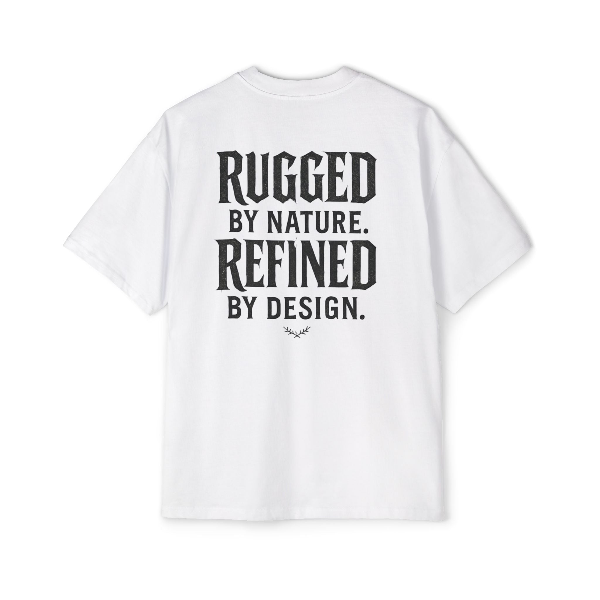 Graphic Tee — Patriotic Graffiti 'GAWD' Front & 'Rugged by Nature. Refined by Design.' Back