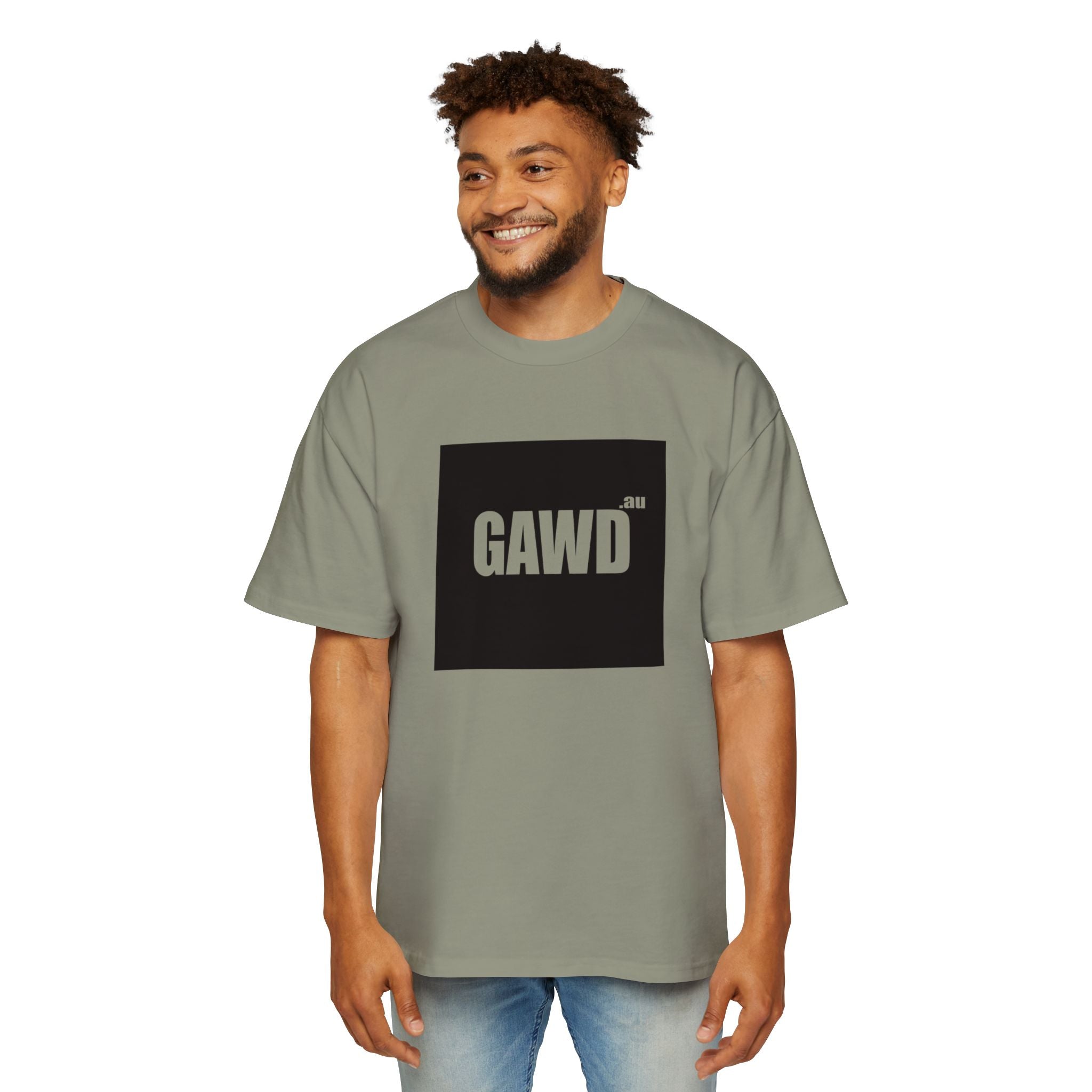 GAWD Oversized Tee — Mens Graphic Box T-Shirt
