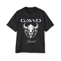 GAWD Bull Graphic Tee — Men's Oversized Red T‑Shirt (Apparel)