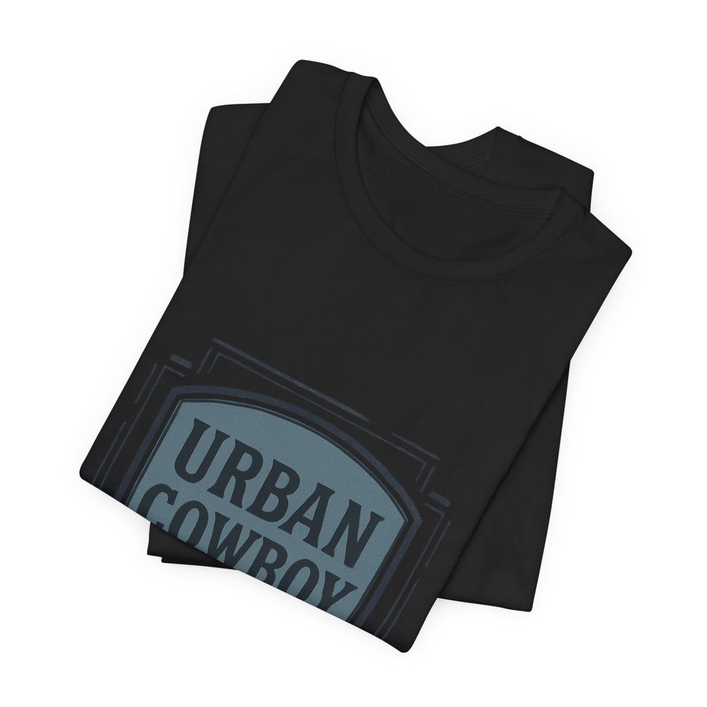 Urban Cowboy Graphic Tee - 'Urban Cowboy EST 25' Vintage Badge T-Shirt
