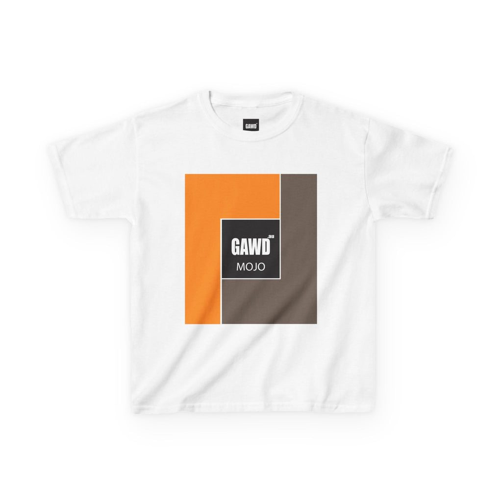 Kids T-Shirt — GAWD Mojo Retro Block Logo Tee