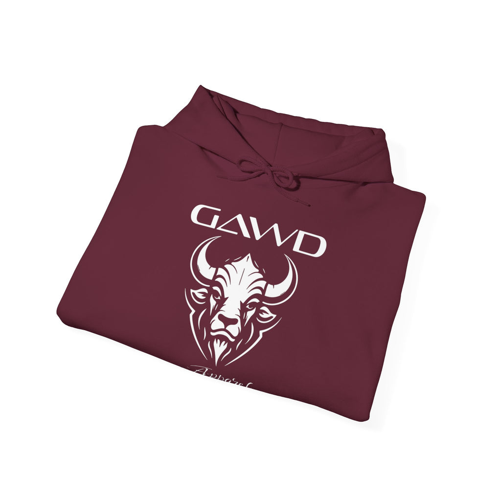 Bull Skull 'GAWD Apparel' Graphic Hoodie — Streetwear Pullover