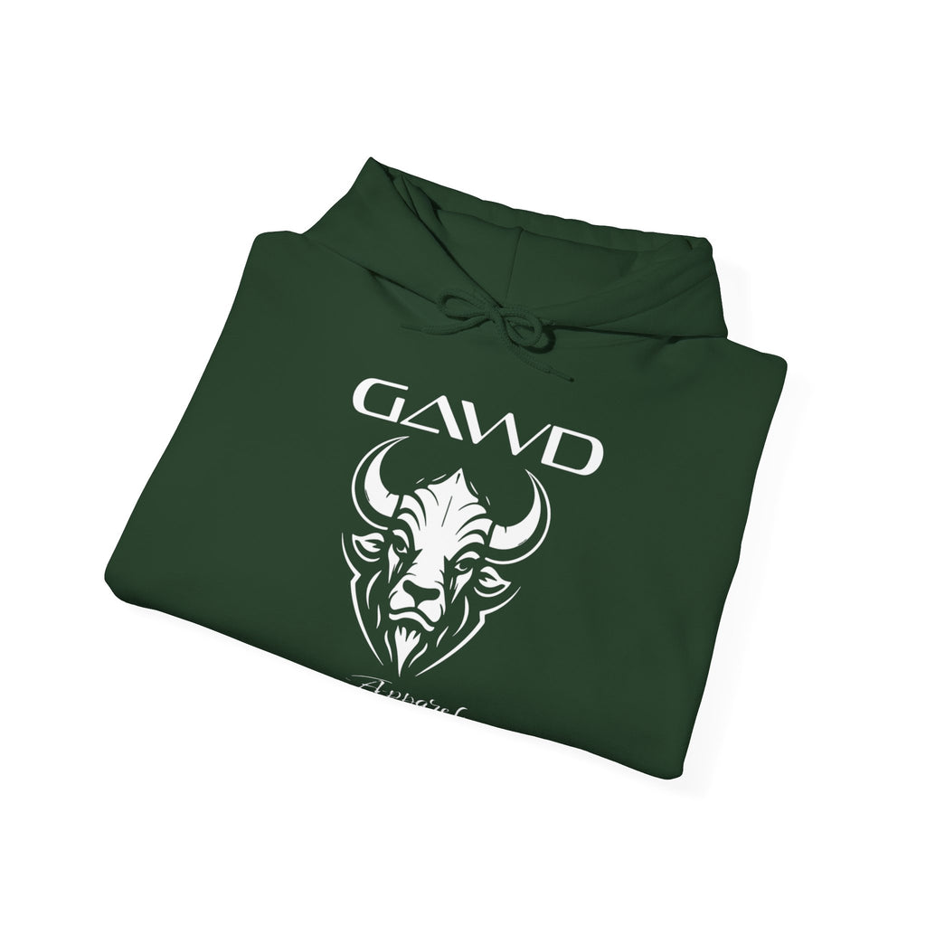 Bull Skull 'GAWD Apparel' Graphic Hoodie — Streetwear Pullover