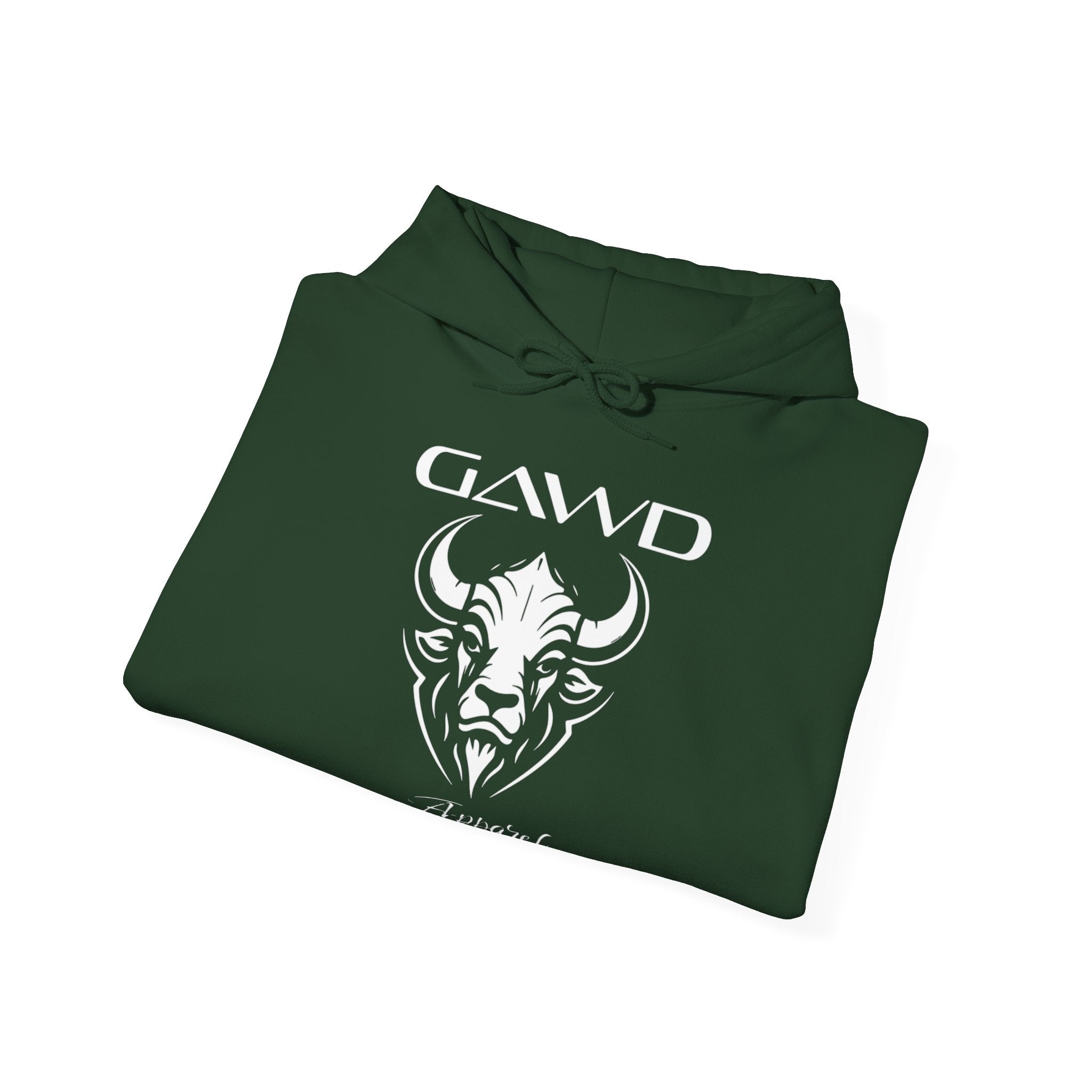 Bull Skull 'GAWD Apparel' Graphic Hoodie — Streetwear Pullover