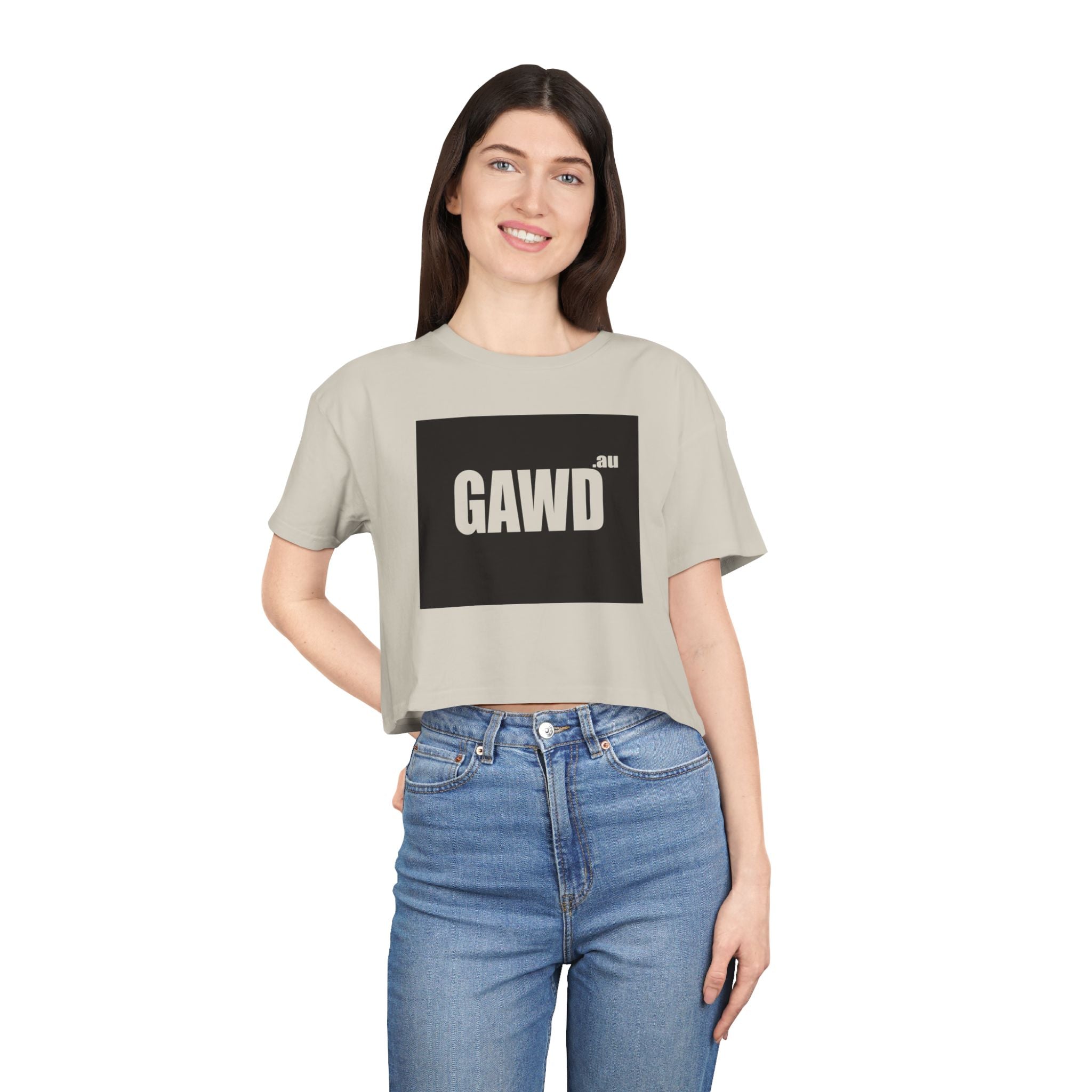 GAWD Bold Logo Crop Tee