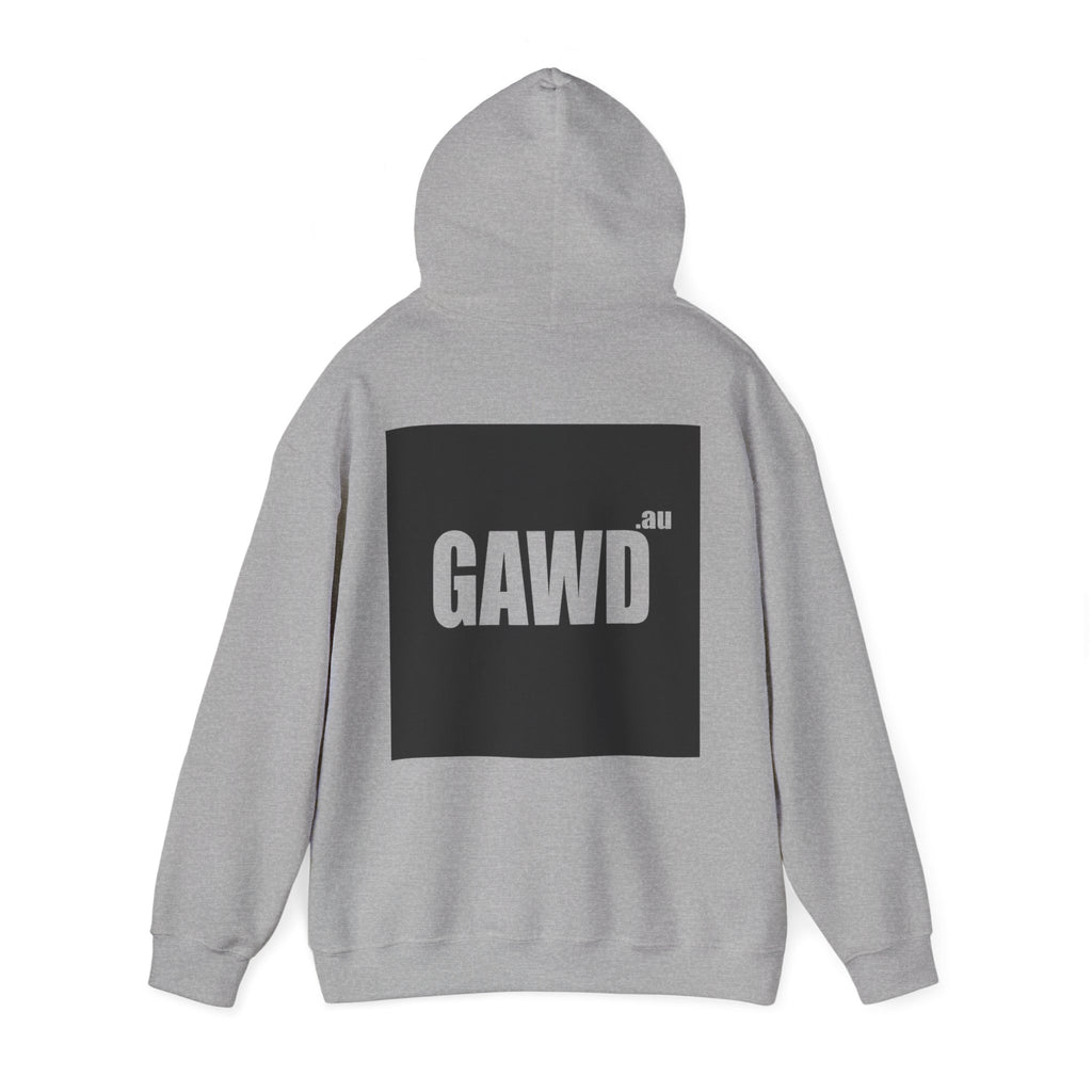 GAWD Bondi Coordinates Hoodie — White Pullover with Bold Back Logo