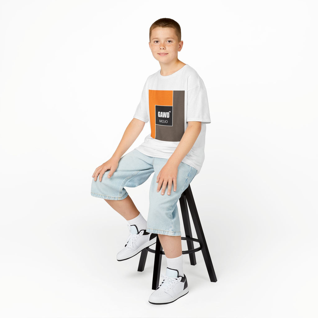 Kids T-Shirt — GAWD Mojo Retro Block Logo Tee