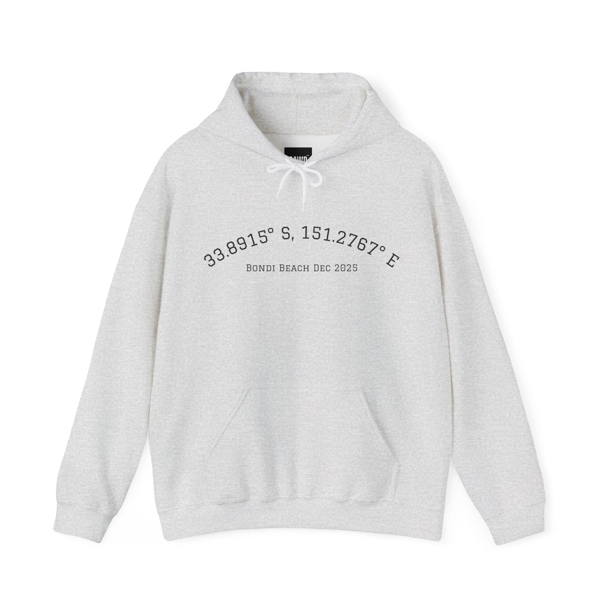GAWD Bondi Coordinates Hoodie — White Pullover with Bold Back Logo