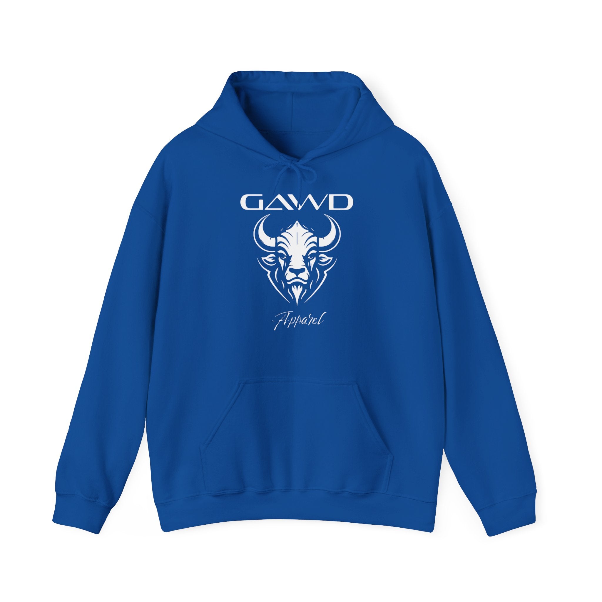 Bull Skull 'GAWD Apparel' Graphic Hoodie — Streetwear Pullover