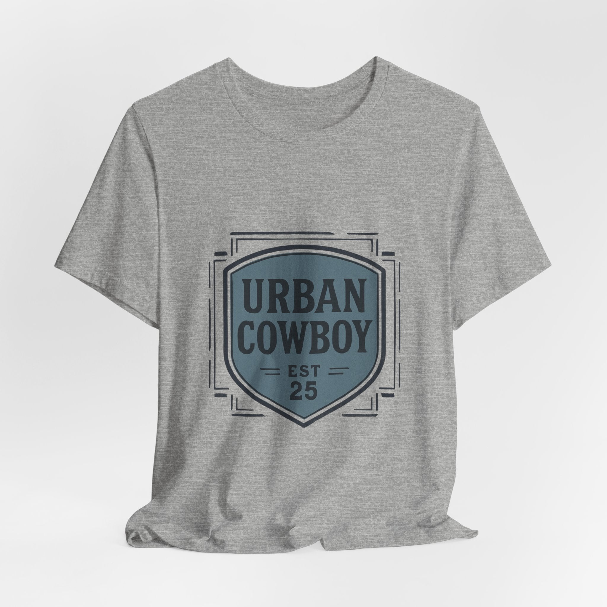 Urban Cowboy Graphic Tee - 'Urban Cowboy EST 25' Vintage Badge T-Shirt
