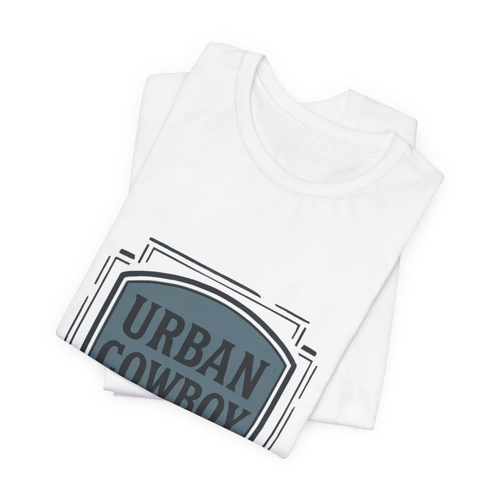 Urban Cowboy Graphic Tee - 'Urban Cowboy EST 25' Vintage Badge T-Shirt