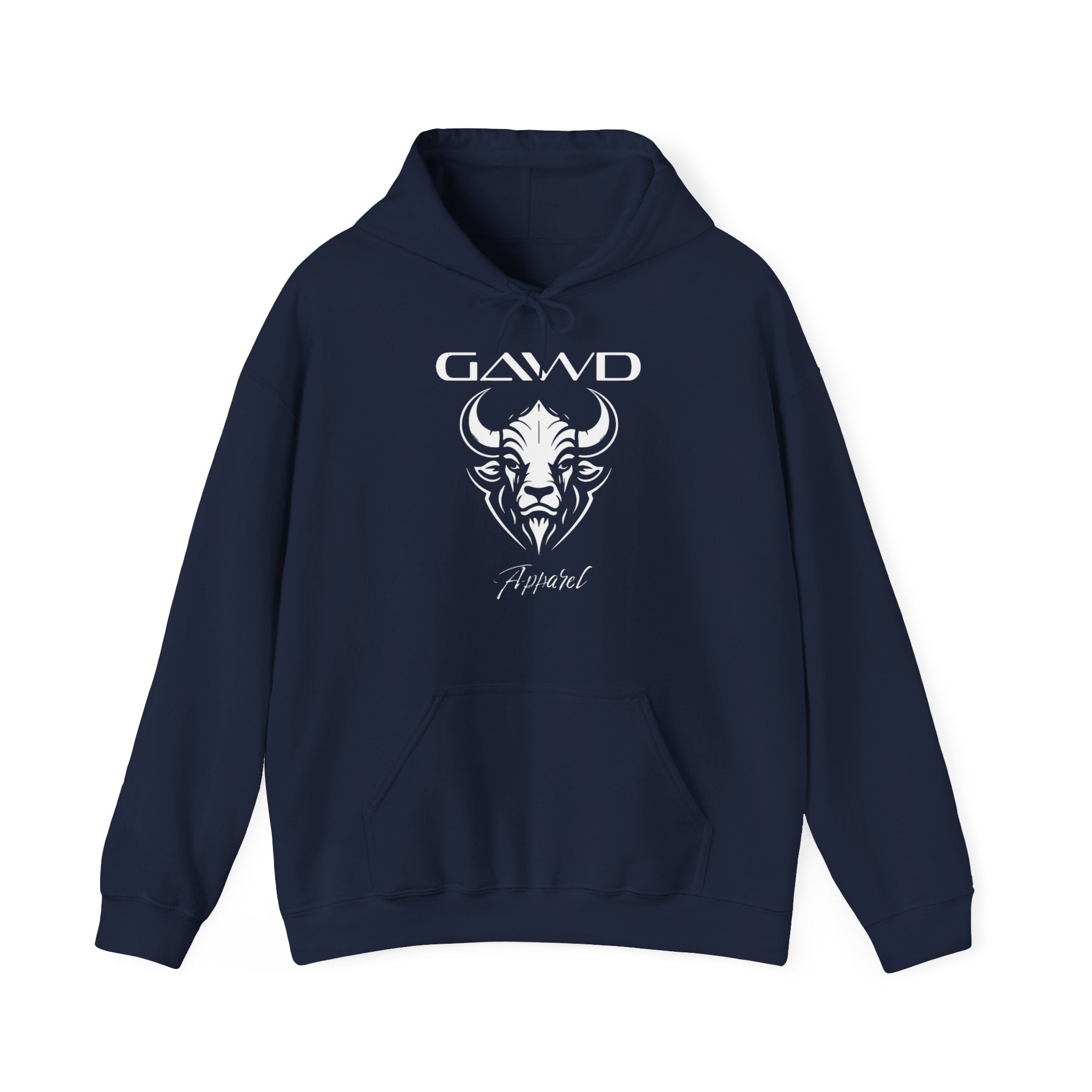 Bull Skull 'GAWD Apparel' Graphic Hoodie — Streetwear Pullover