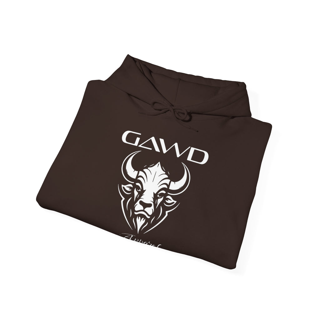 Bull Skull 'GAWD Apparel' Graphic Hoodie — Streetwear Pullover