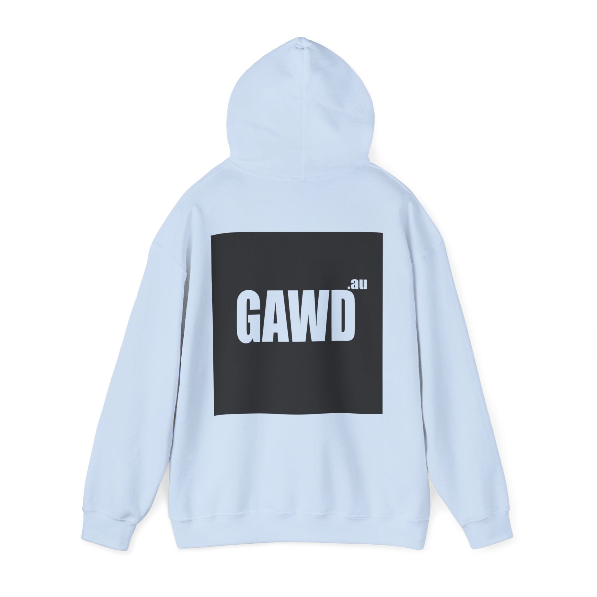GAWD Bondi Coordinates Hoodie — White Pullover with Bold Back Logo