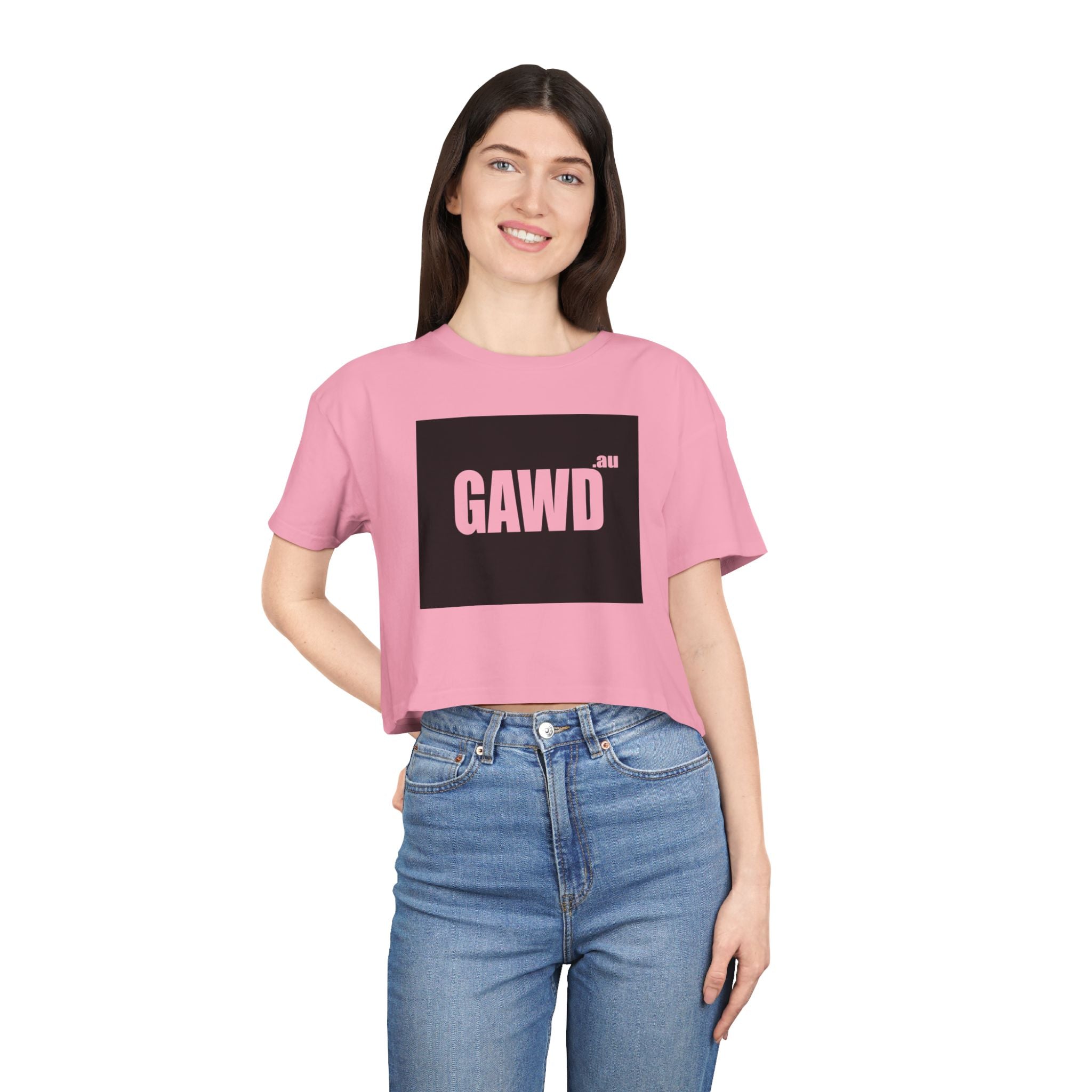 GAWD Bold Logo Crop Tee