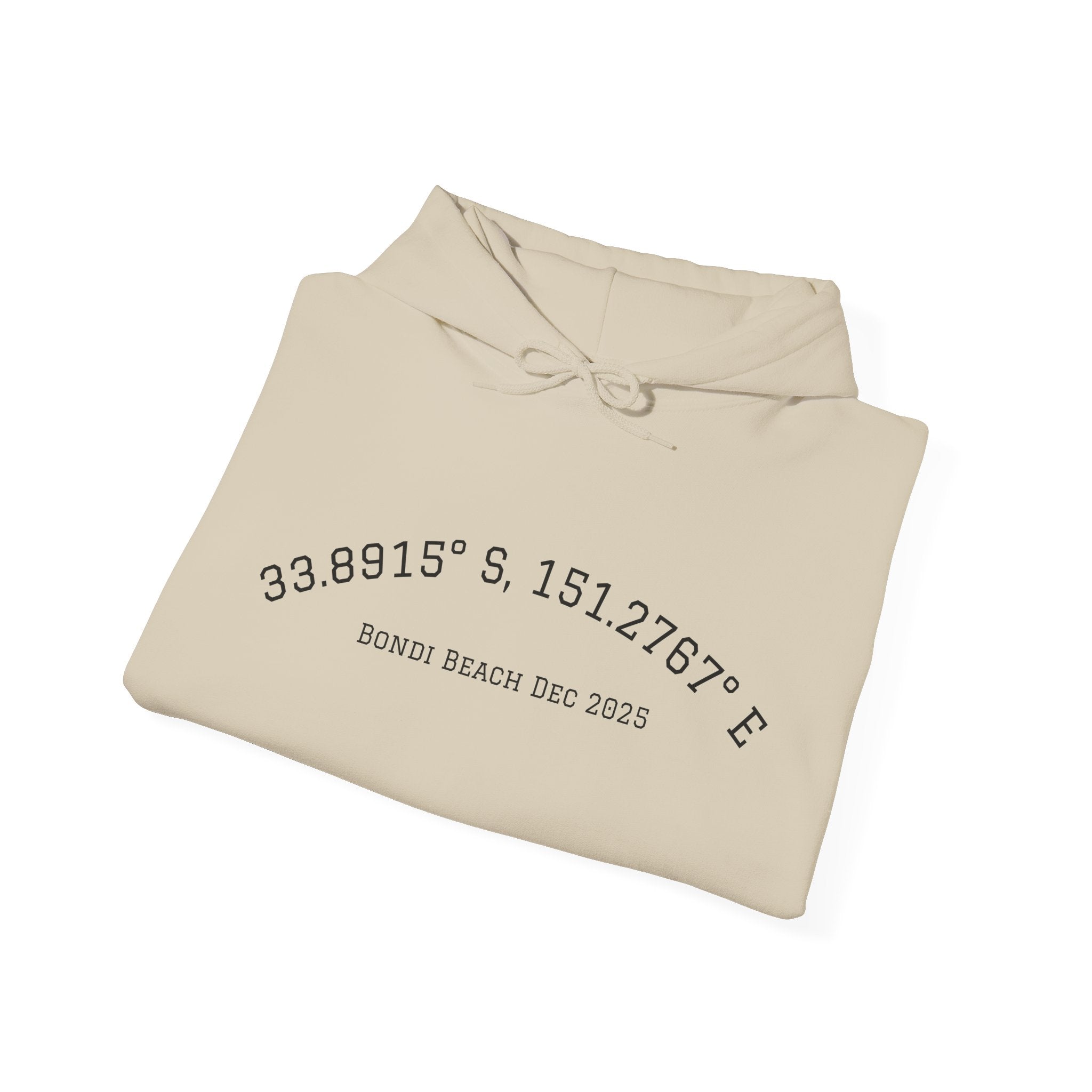 GAWD Bondi Coordinates Hoodie — White Pullover with Bold Back Logo