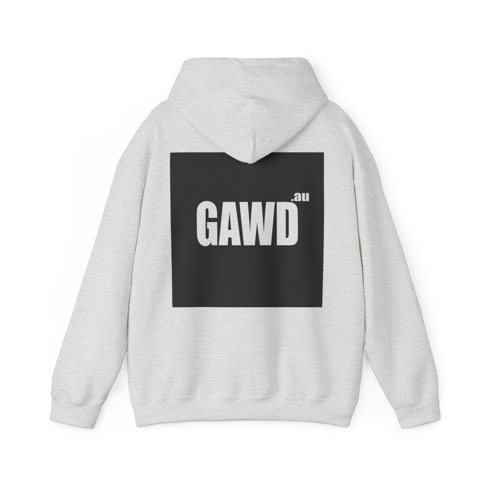 GAWD Bondi Coordinates Hoodie — White Pullover with Bold Back Logo