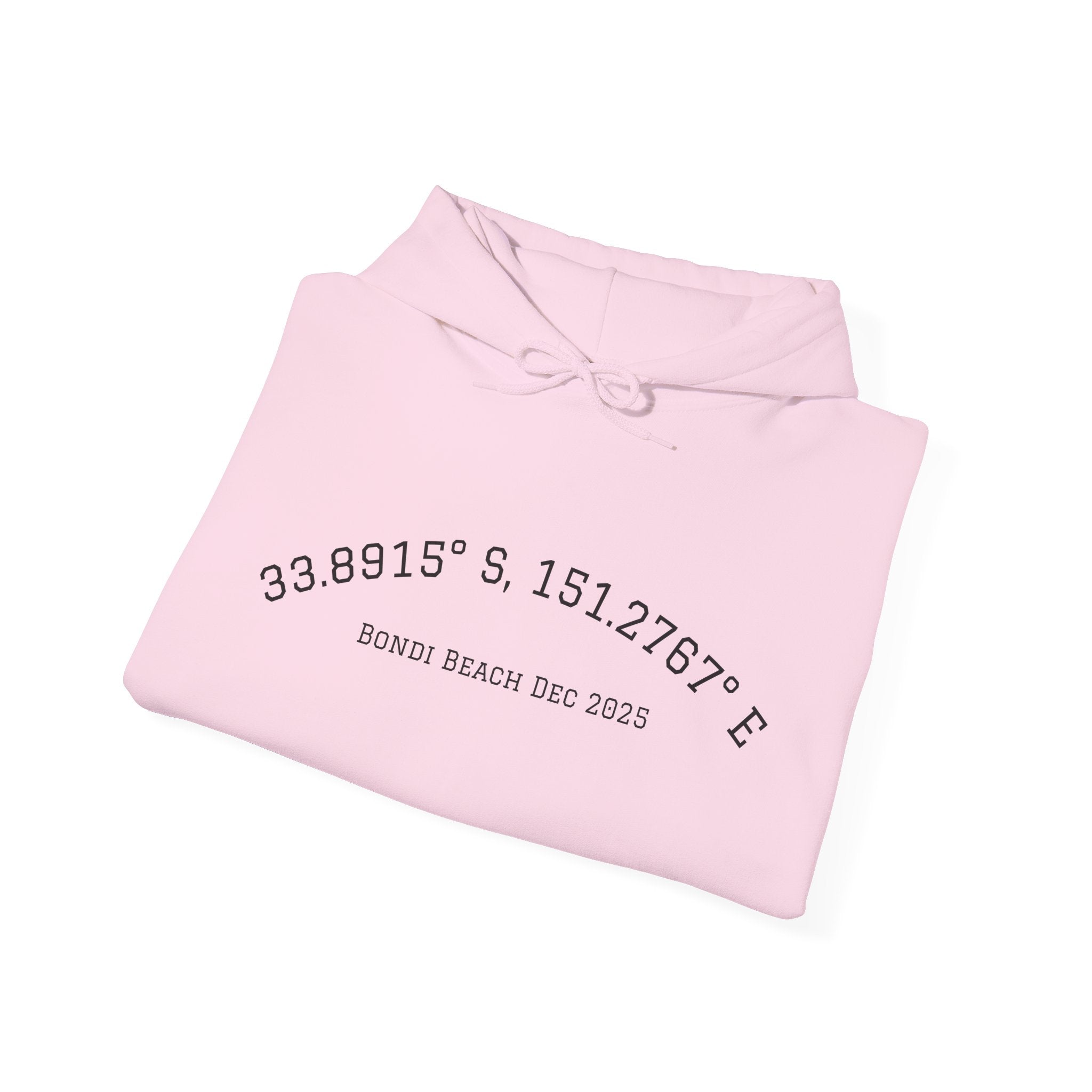 GAWD Bondi Coordinates Hoodie — White Pullover with Bold Back Logo