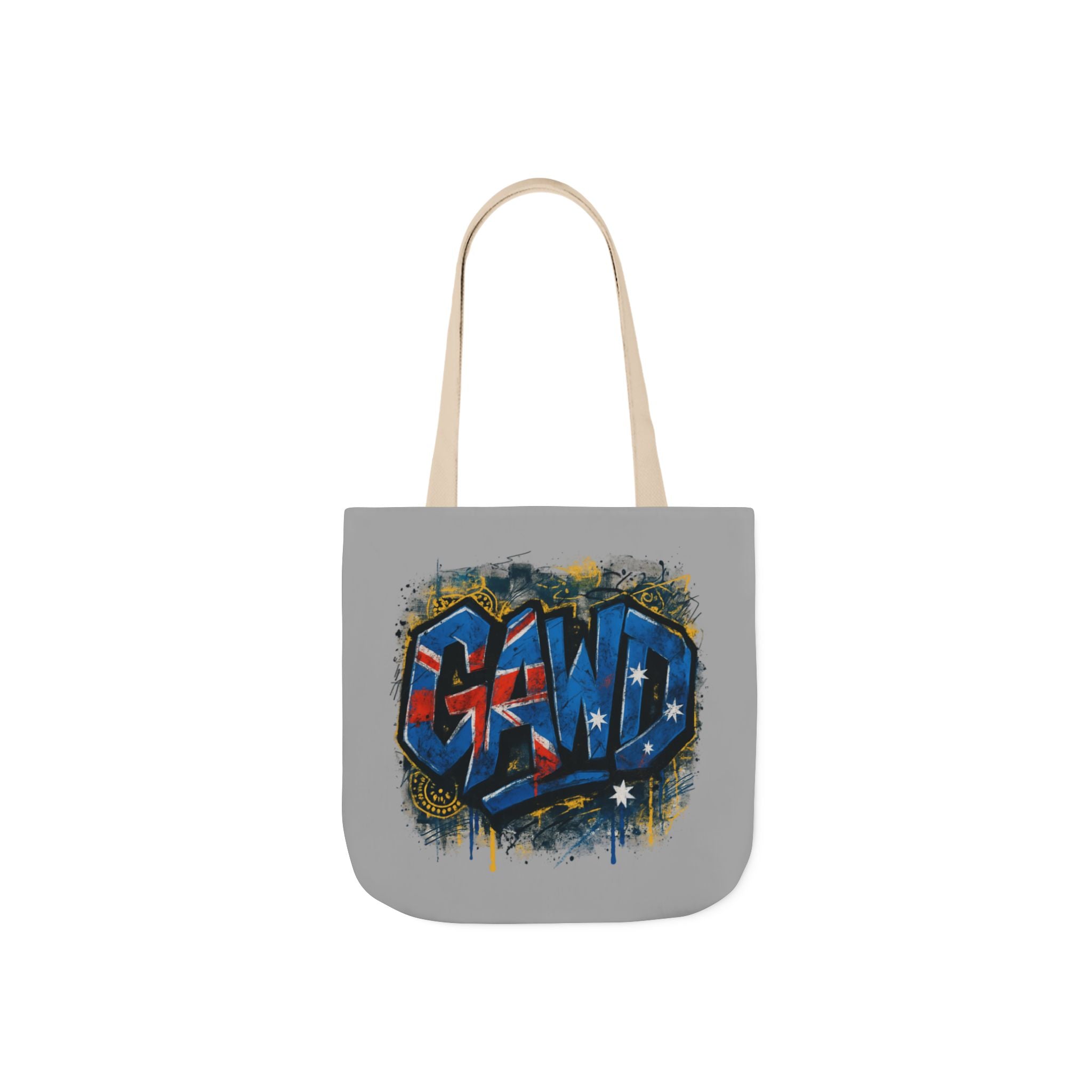 Graffiti 'Gawd' Canvas Tote Bag - Urban Street Art Shopper