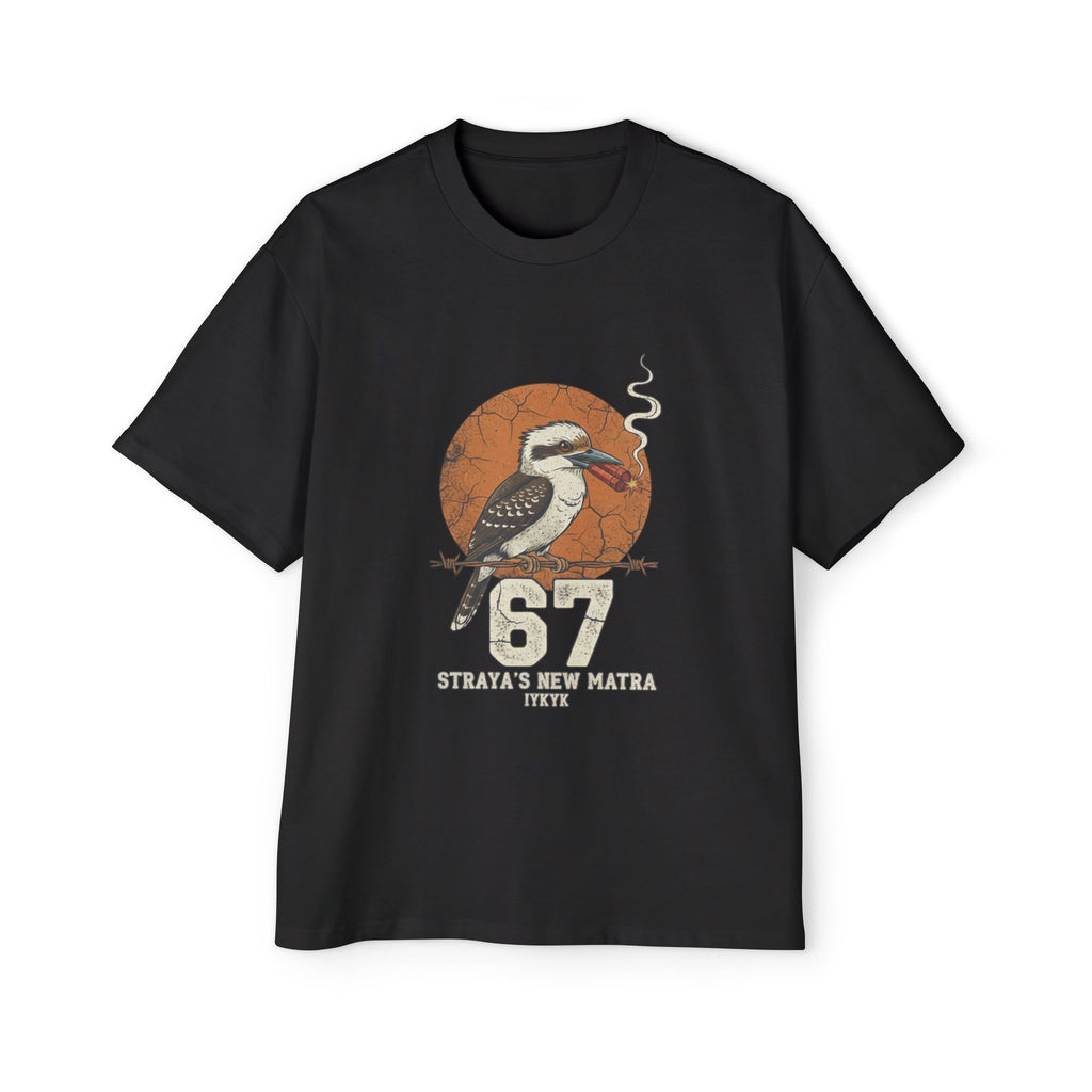 Kookaburra '67 Retro Graphic Tee – Straya's New Matra Men's Oversized Shirt