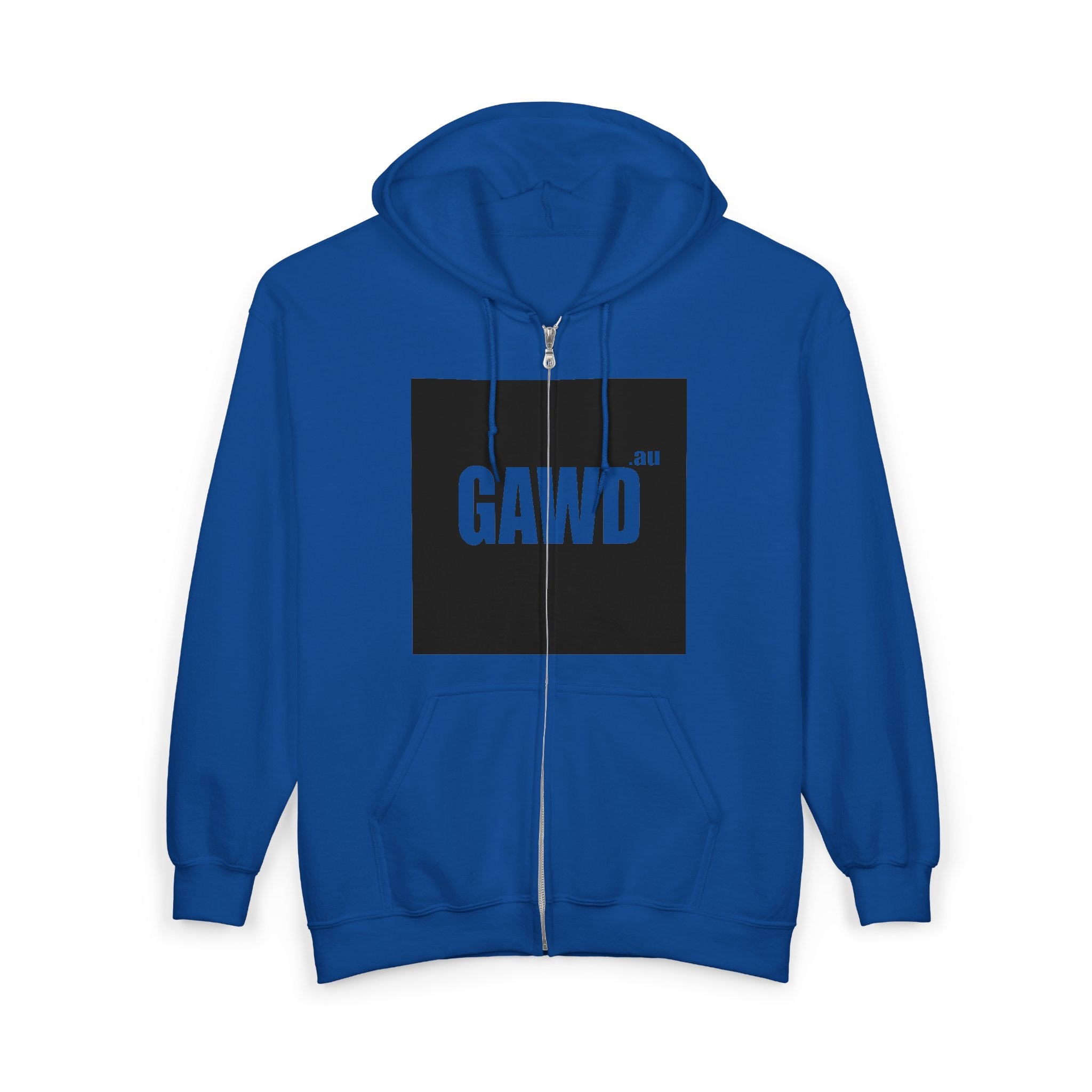 GAWD Bold Zip Hoodie — “Rugged by Nature. Refined by Design.” Graphic Zip-Up