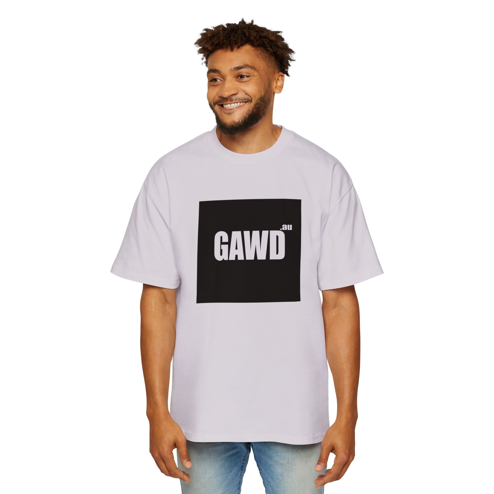 GAWD Oversized Tee — Mens Graphic Box T-Shirt