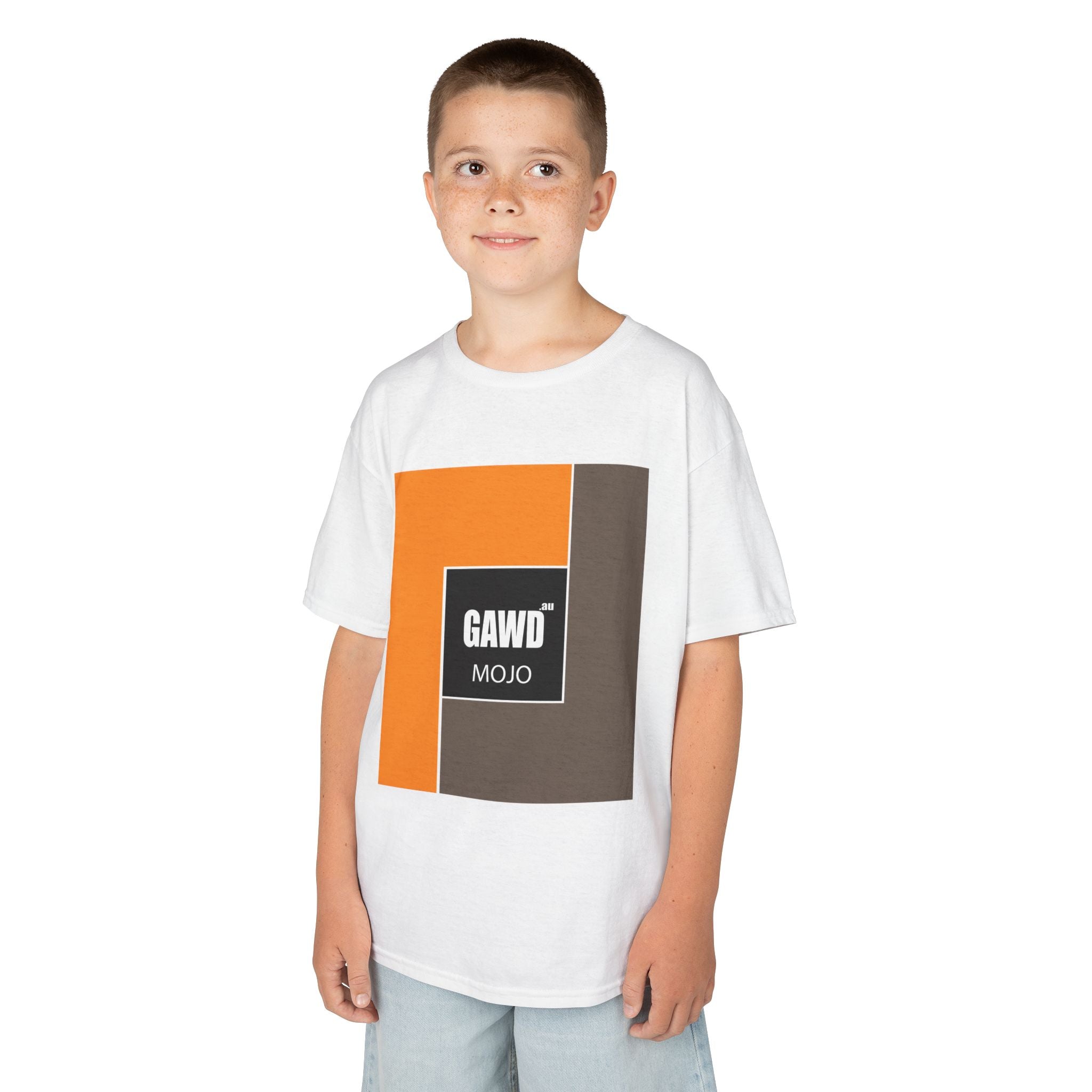 Kids T-Shirt — GAWD Mojo Retro Block Logo Tee