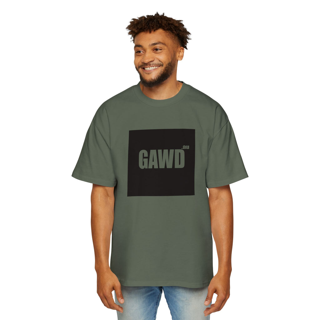 GAWD Oversized Tee — Mens Graphic Box T-Shirt