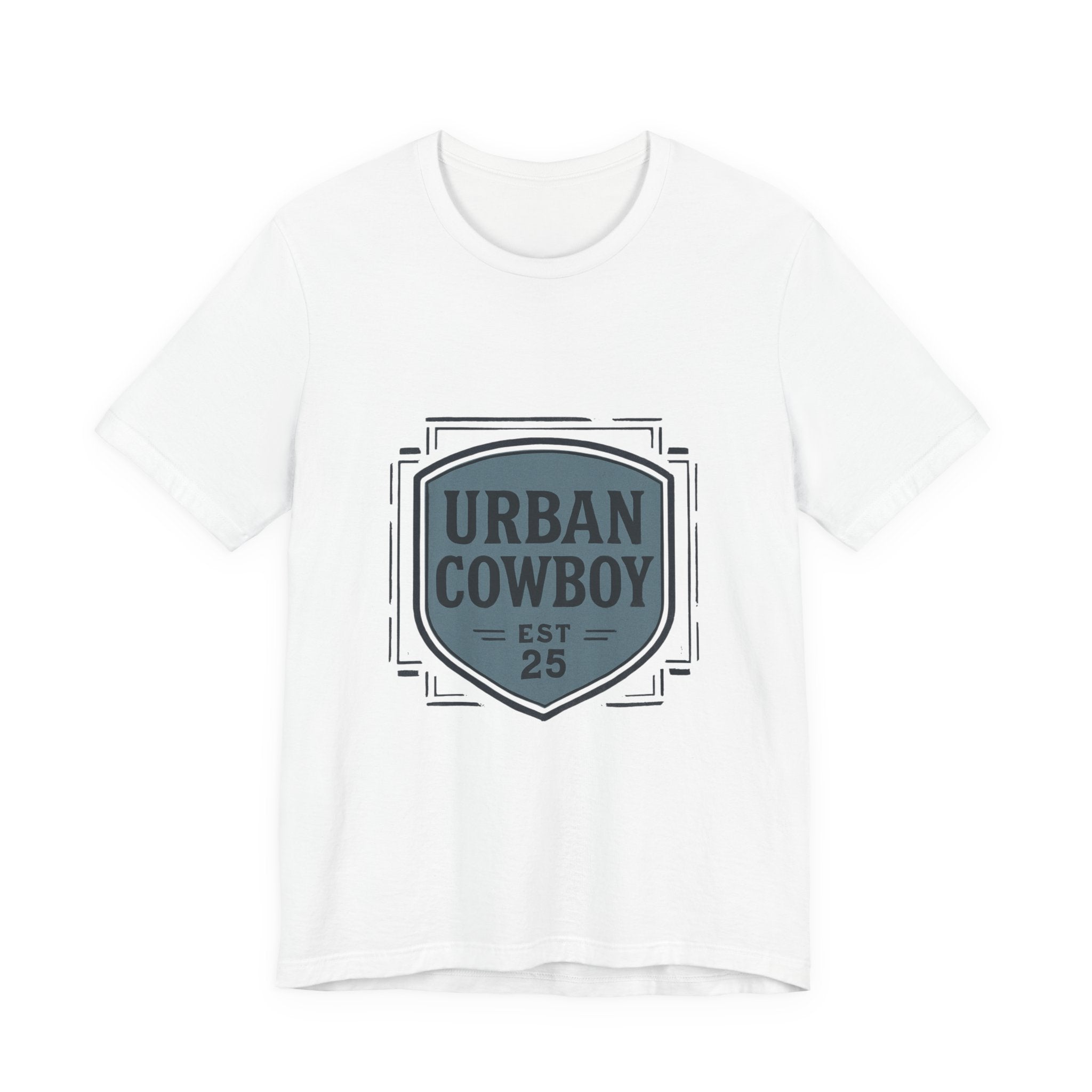 Urban Cowboy Graphic Tee - 'Urban Cowboy EST 25' Vintage Badge T-Shirt