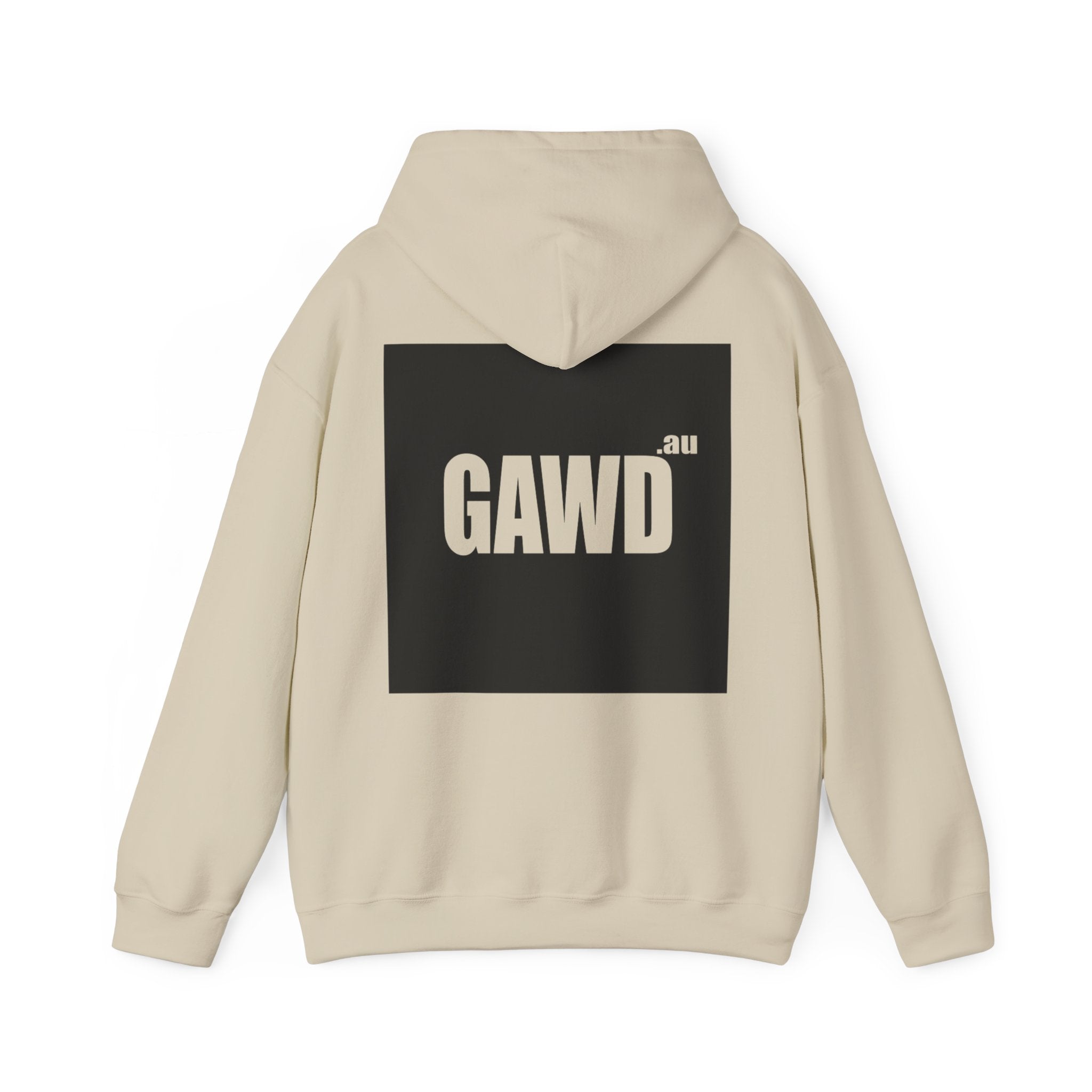 GAWD Bondi Coordinates Hoodie — White Pullover with Bold Back Logo