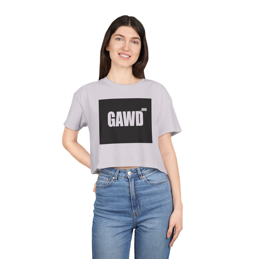 GAWD Bold Logo Crop Tee