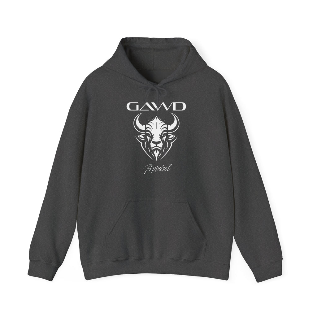 Bull Skull 'GAWD Apparel' Graphic Hoodie — Streetwear Pullover