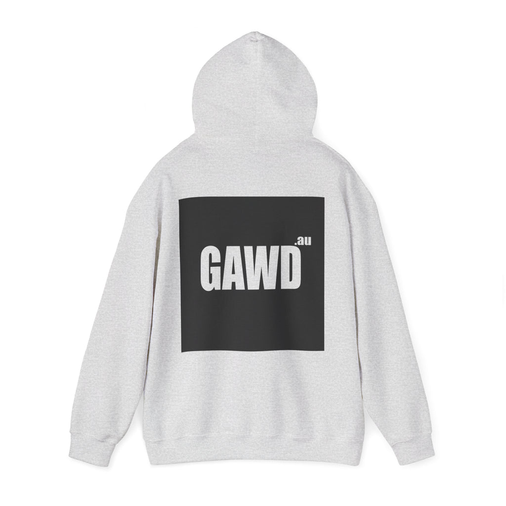 GAWD Bondi Coordinates Hoodie — White Pullover with Bold Back Logo