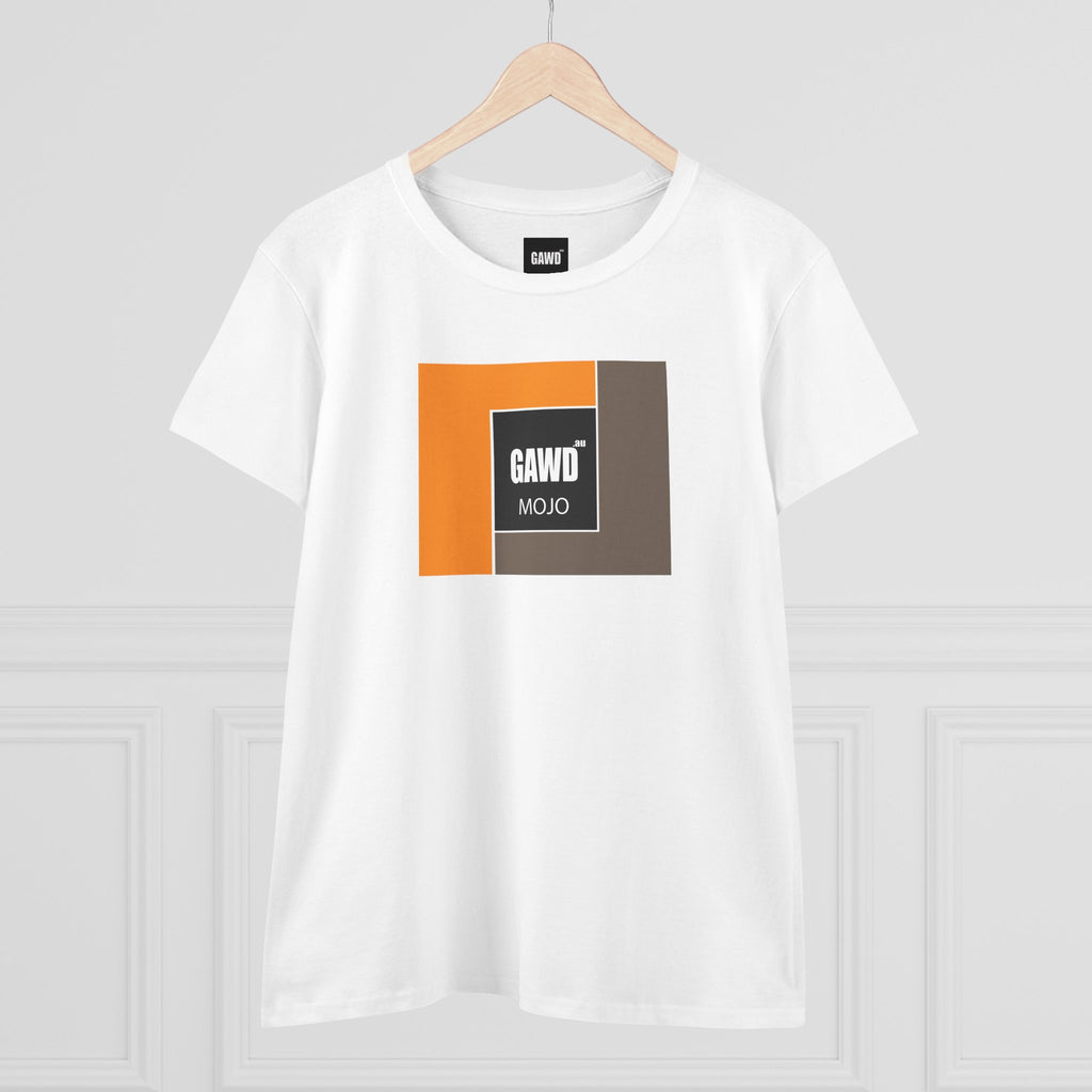Women's Tee — GAWD Mojo Retro Colorblock Logo