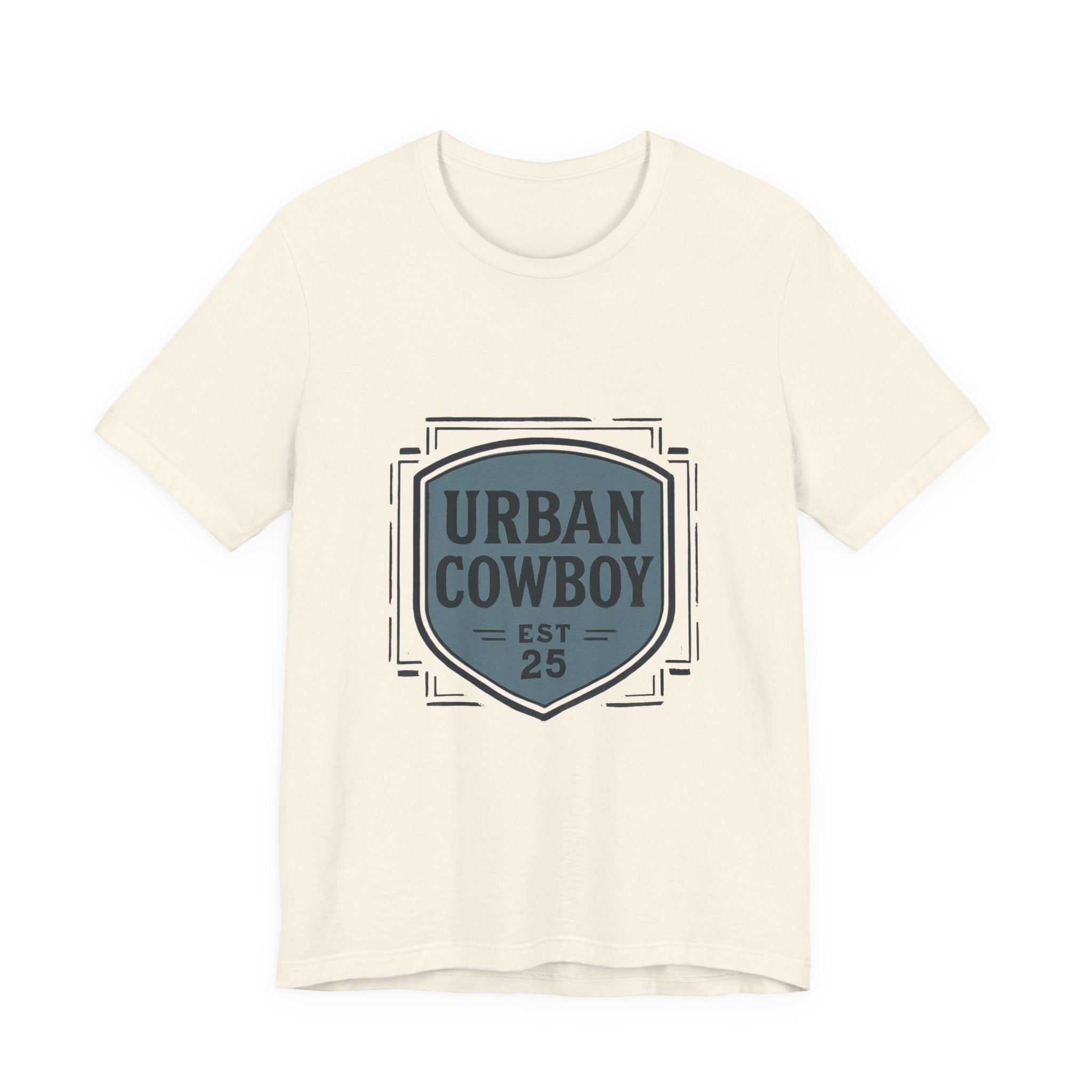 Urban Cowboy Graphic Tee - 'Urban Cowboy EST 25' Vintage Badge T-Shirt