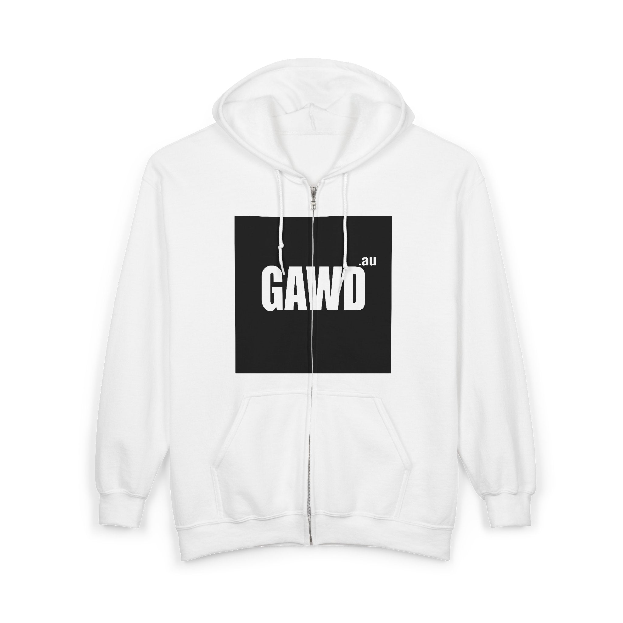 GAWD Bold Zip Hoodie — “Rugged by Nature. Refined by Design.” Graphic Zip-Up