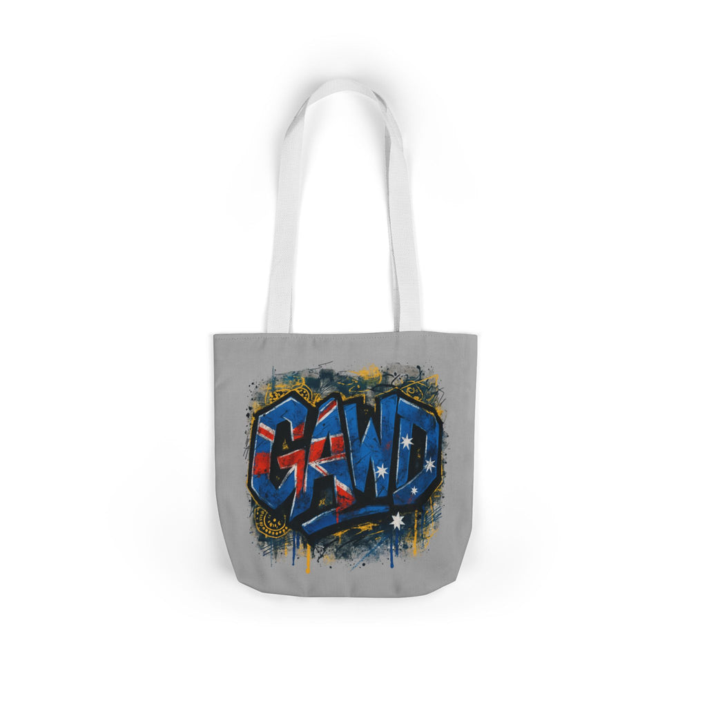 Graffiti 'Gawd' Canvas Tote Bag - Urban Street Art Shopper